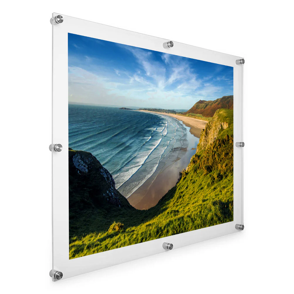 30x40" Photo Floating Acrylic Clear Picture Frame (Frame Size 34x44") - Image 9