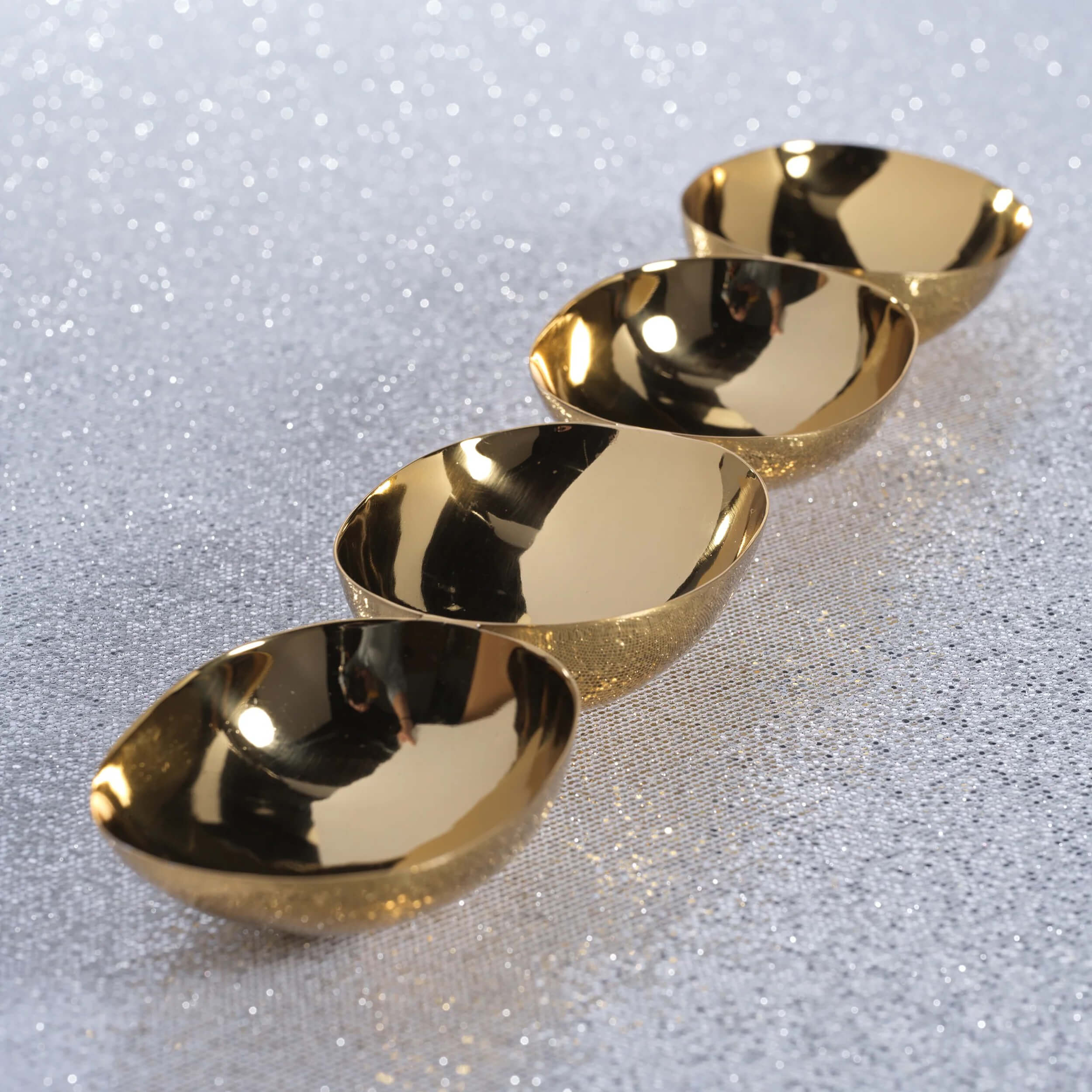 4-Tier Nut Bowl, Polished Gold - Image 2