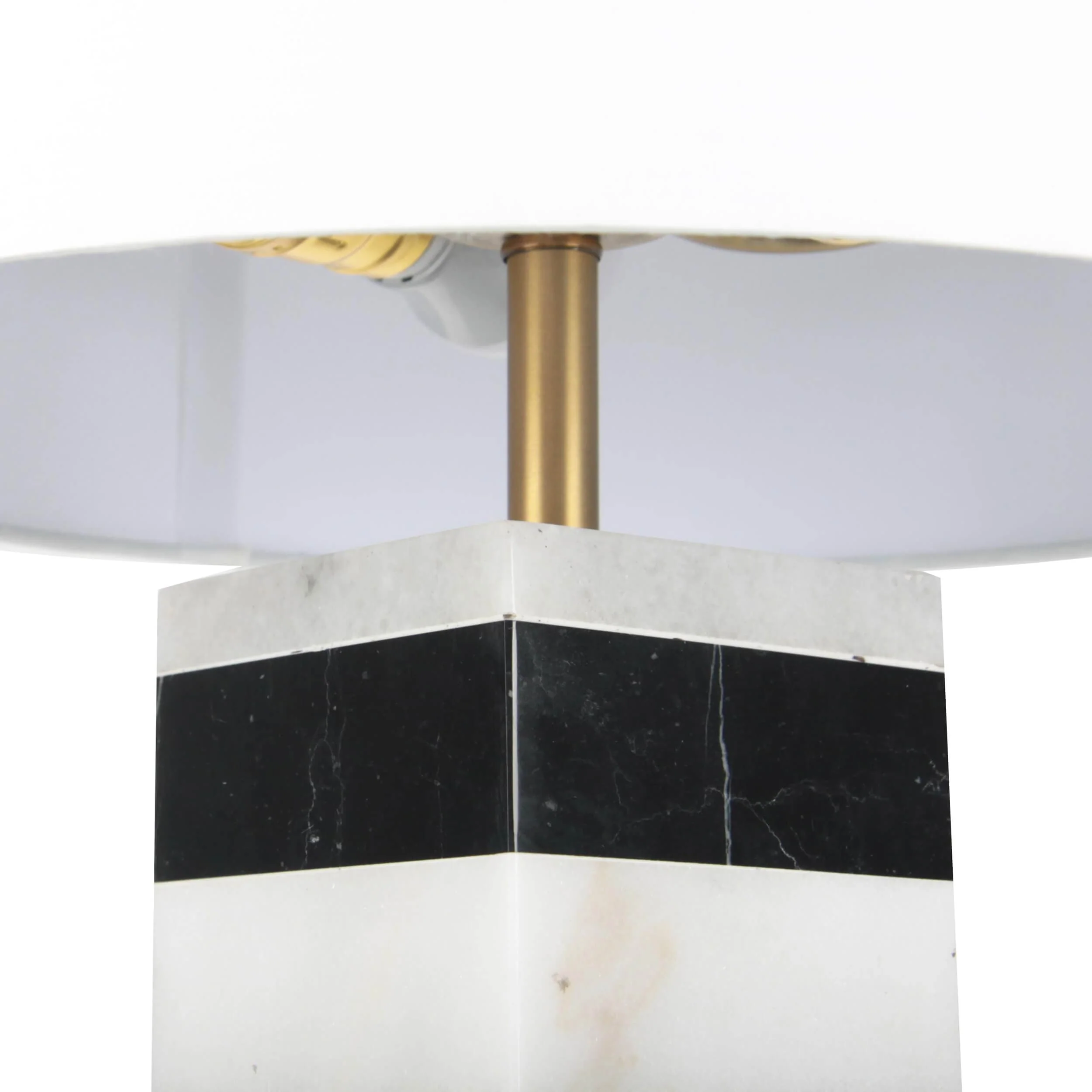 Aadrik Marble Table Lamp, Black/White - Image 4