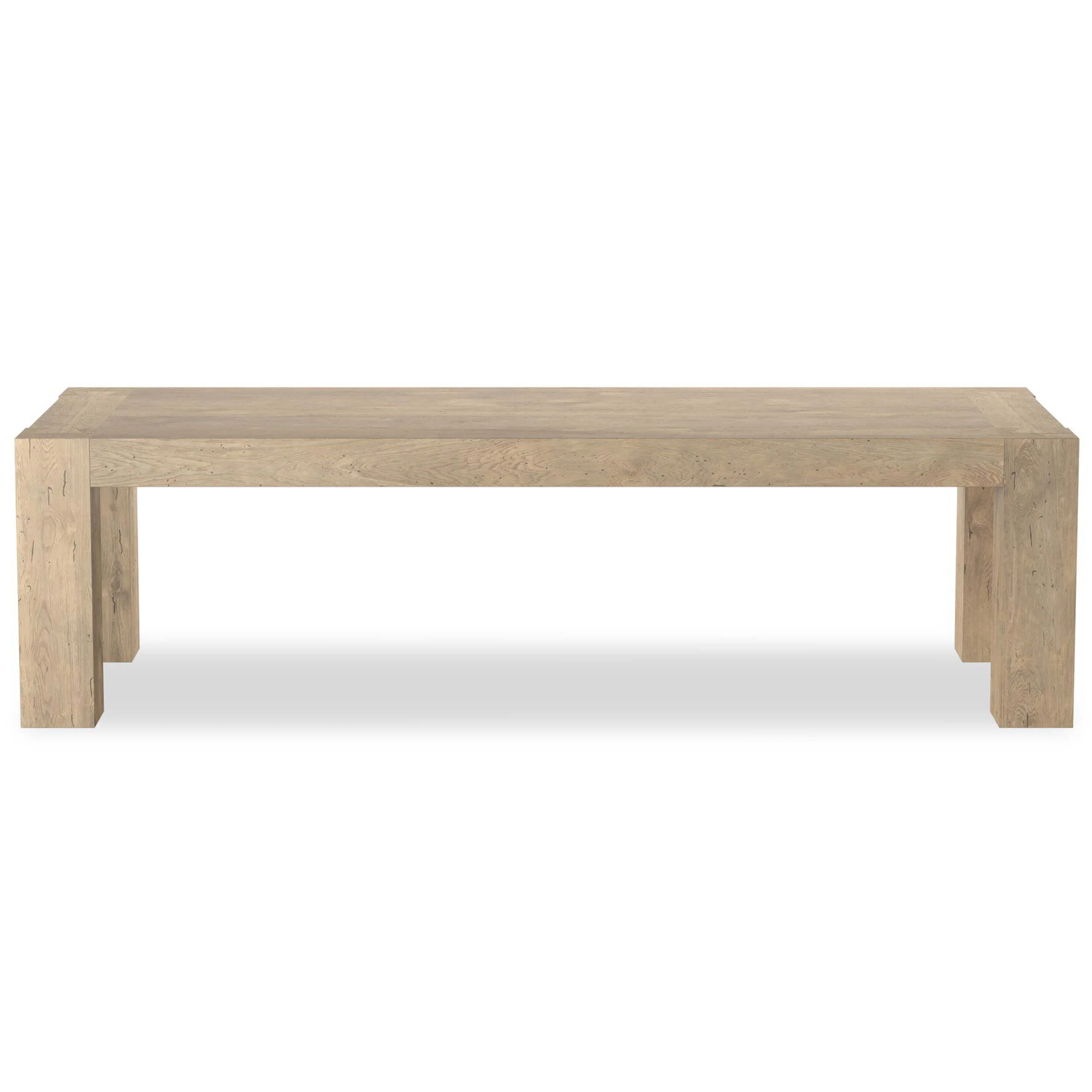 Abaso Dining Table, Whitewash Rustic by Four Hands - Image 7
