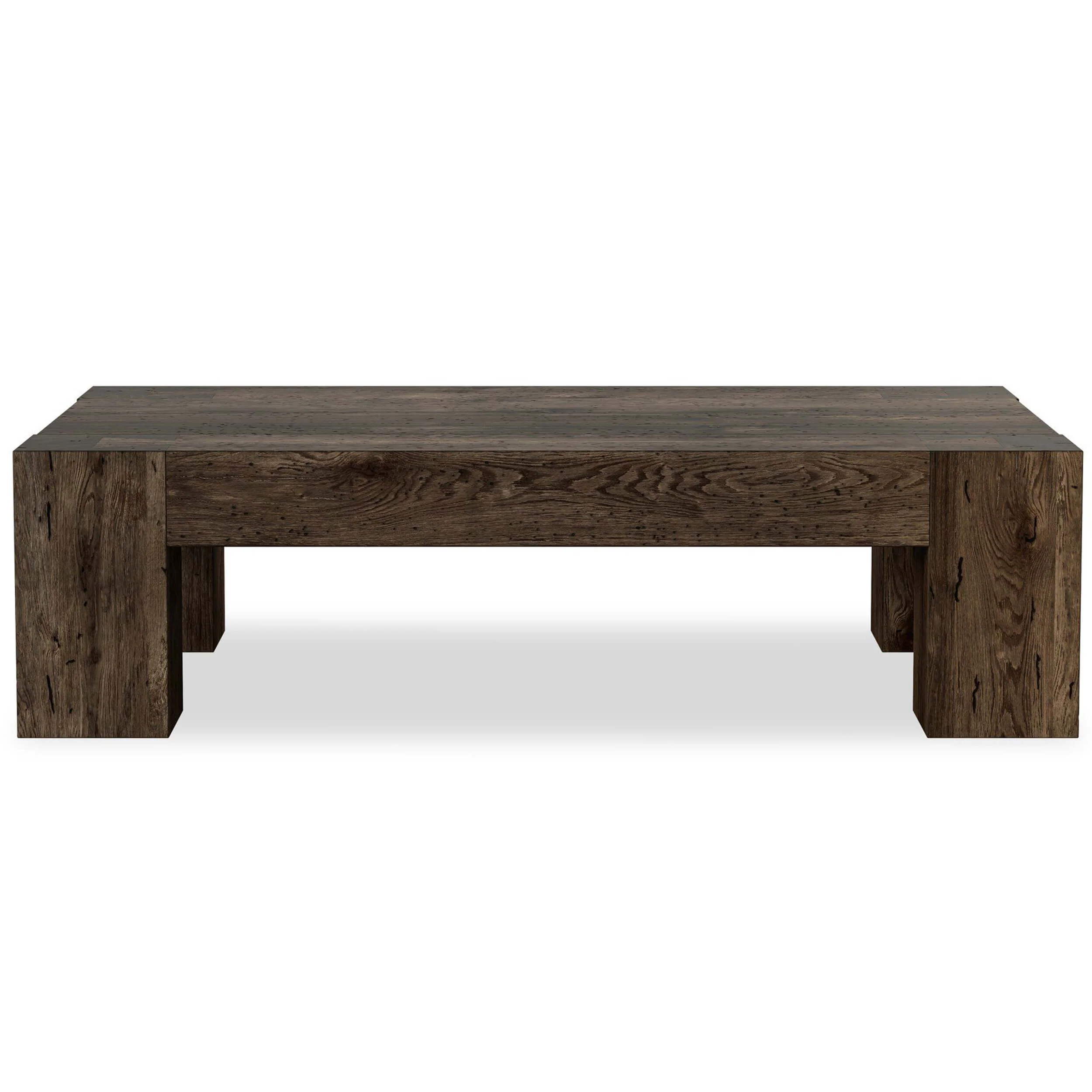 Abaso Rectangular Coffee Table, Rustic Ebony by Four Hands - Image 5