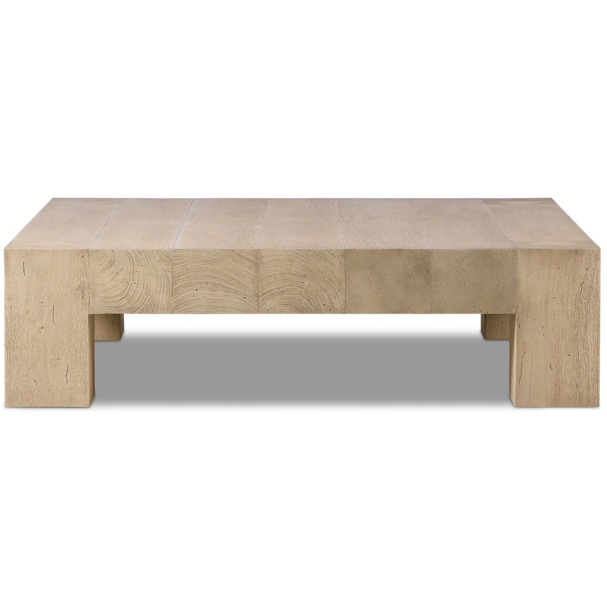 Abaso Square Coffee Table, Whitewash by Four Hands - Image 10