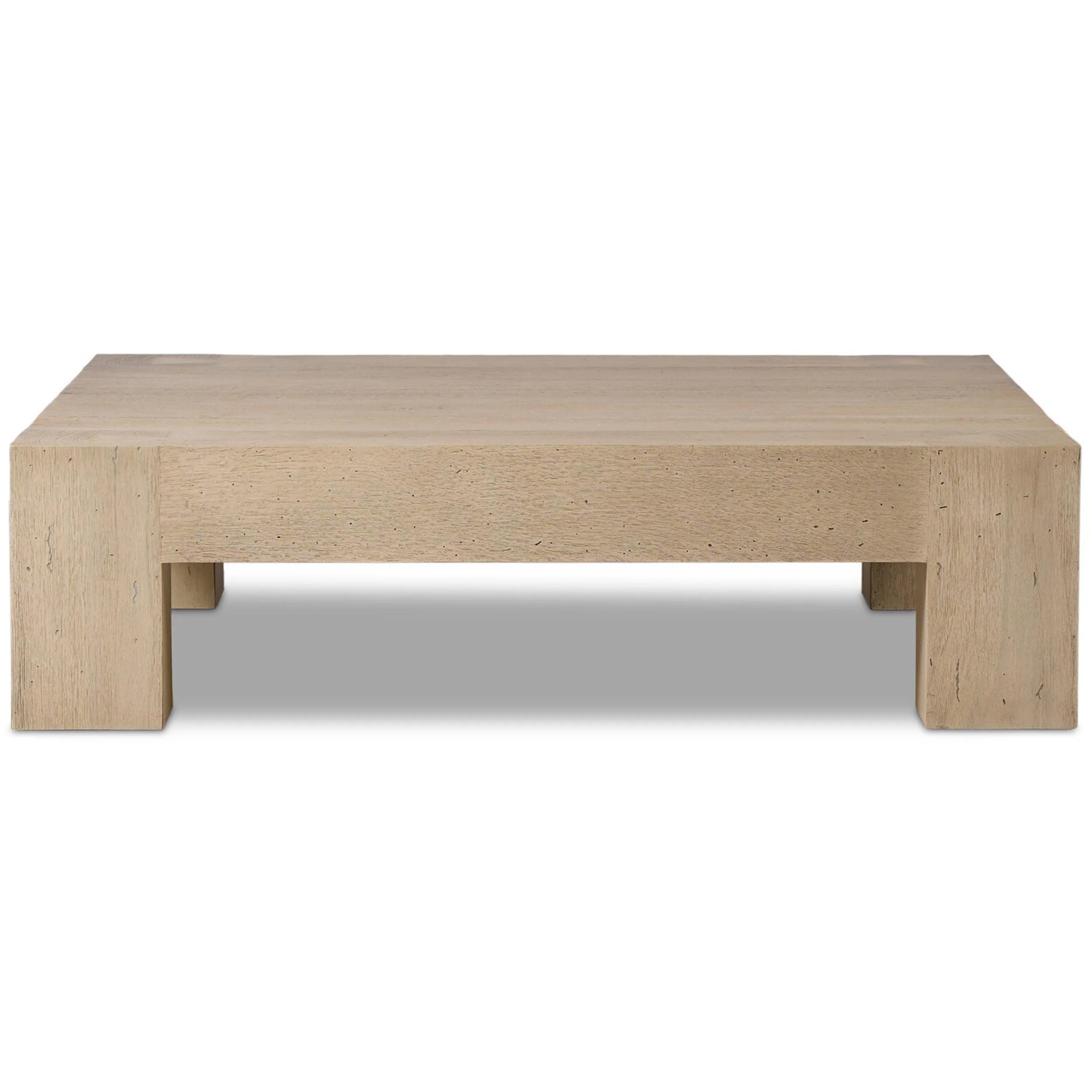 Abaso Square Coffee Table, Whitewash by Four Hands - Image 11