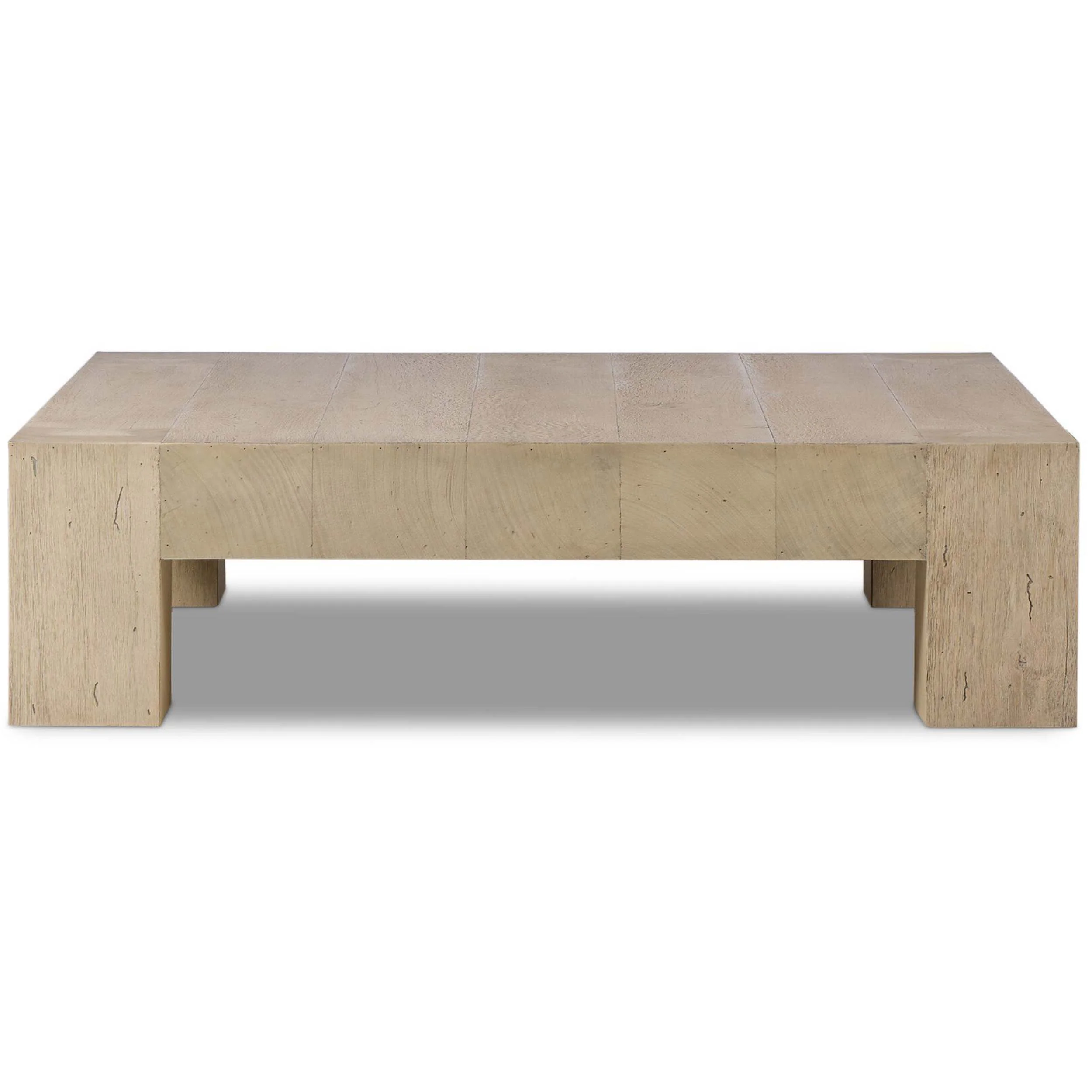 Abaso Square Coffee Table, Whitewash by Four Hands - Image 12