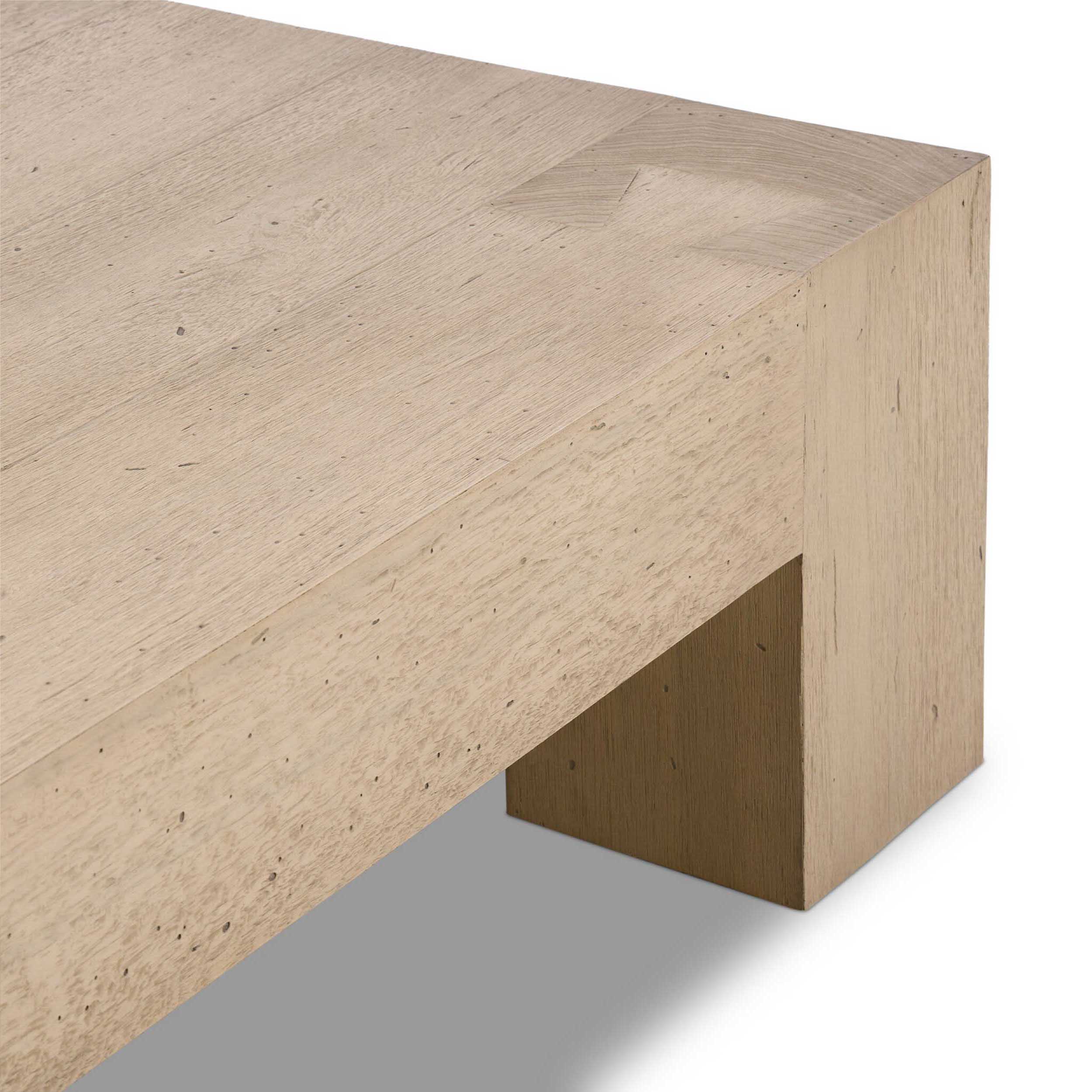 Abaso Square Coffee Table, Whitewash by Four Hands - Image 13