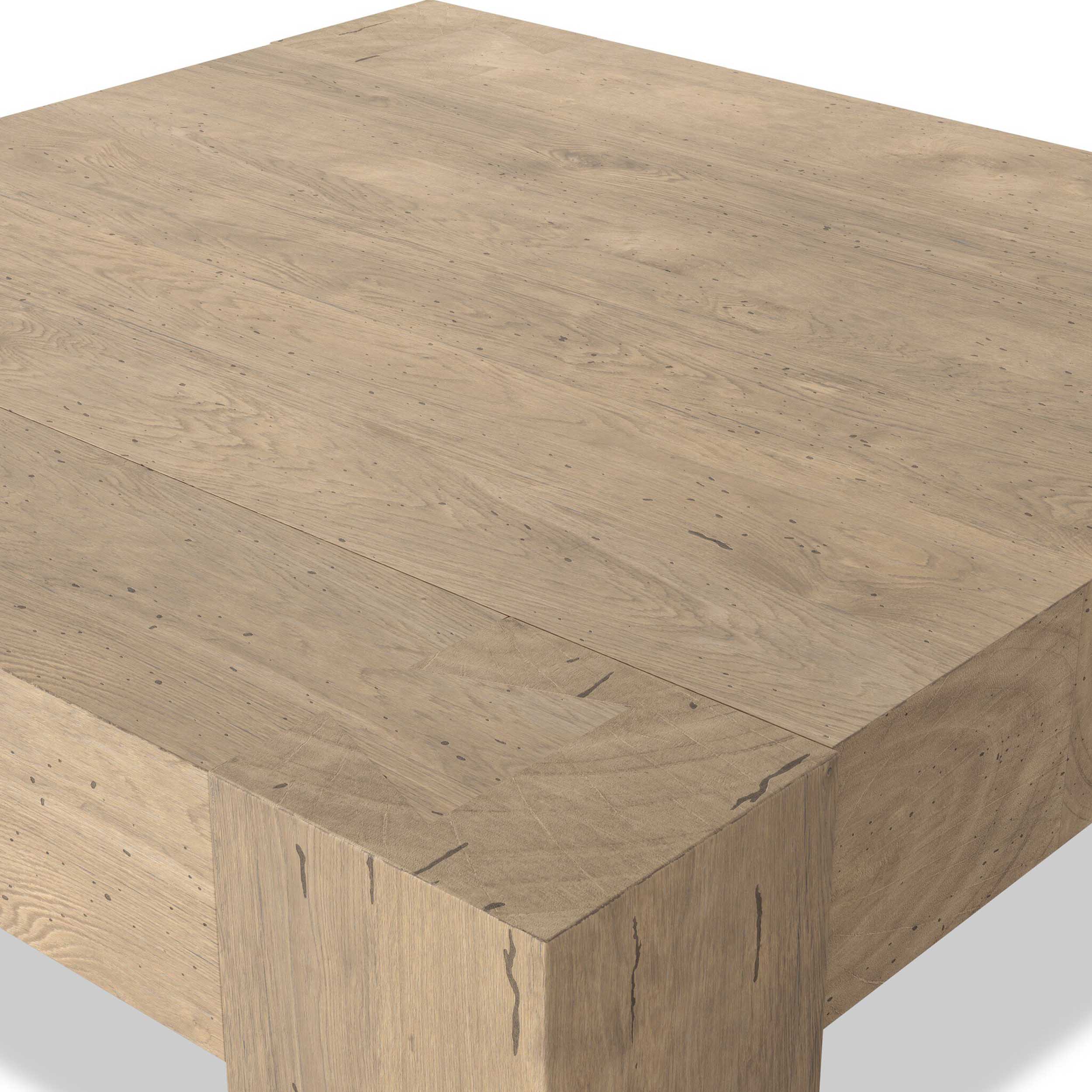 Abaso Square Coffee Table, Whitewash by Four Hands - Image 7