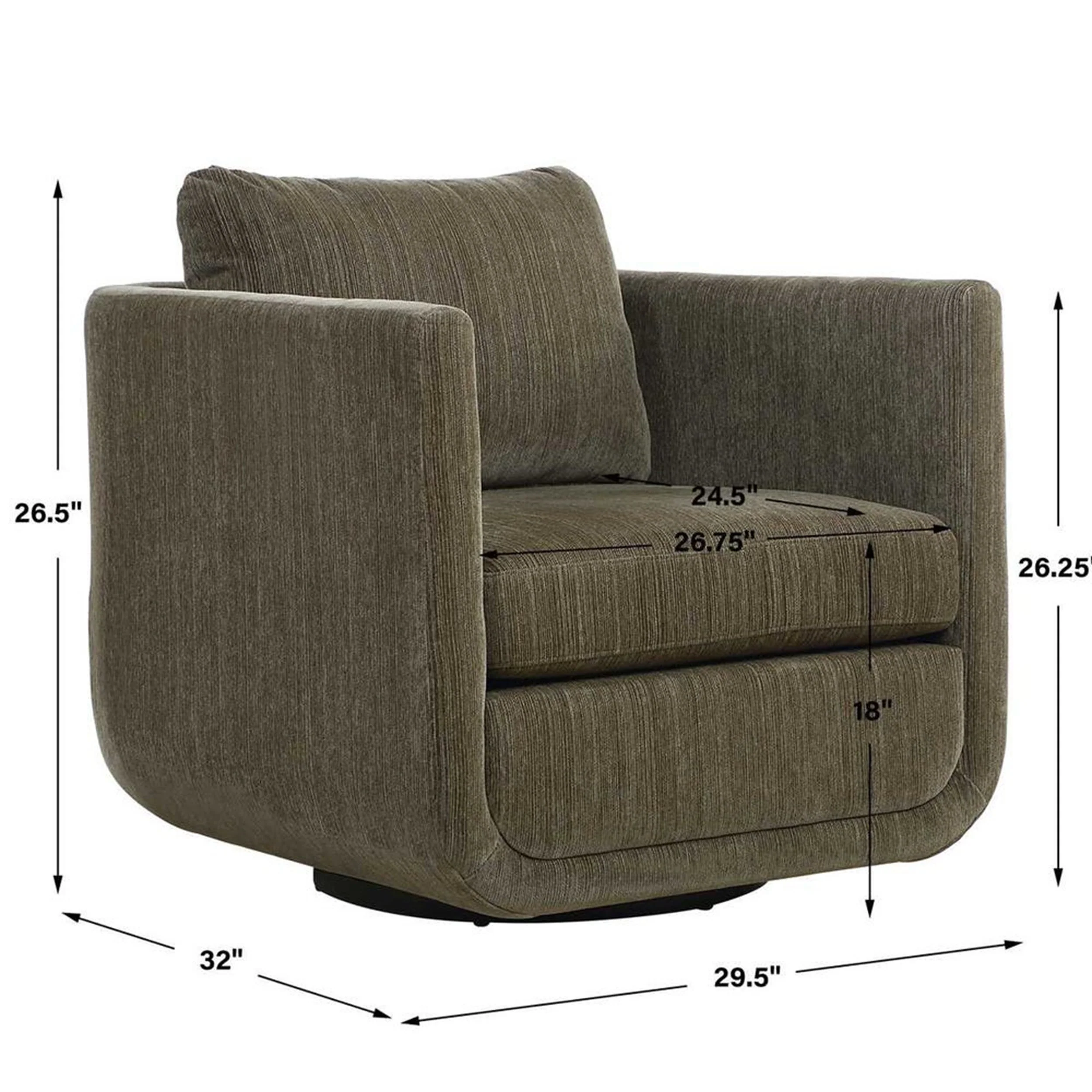 Abound Swivel Chair, Herb - Image 6