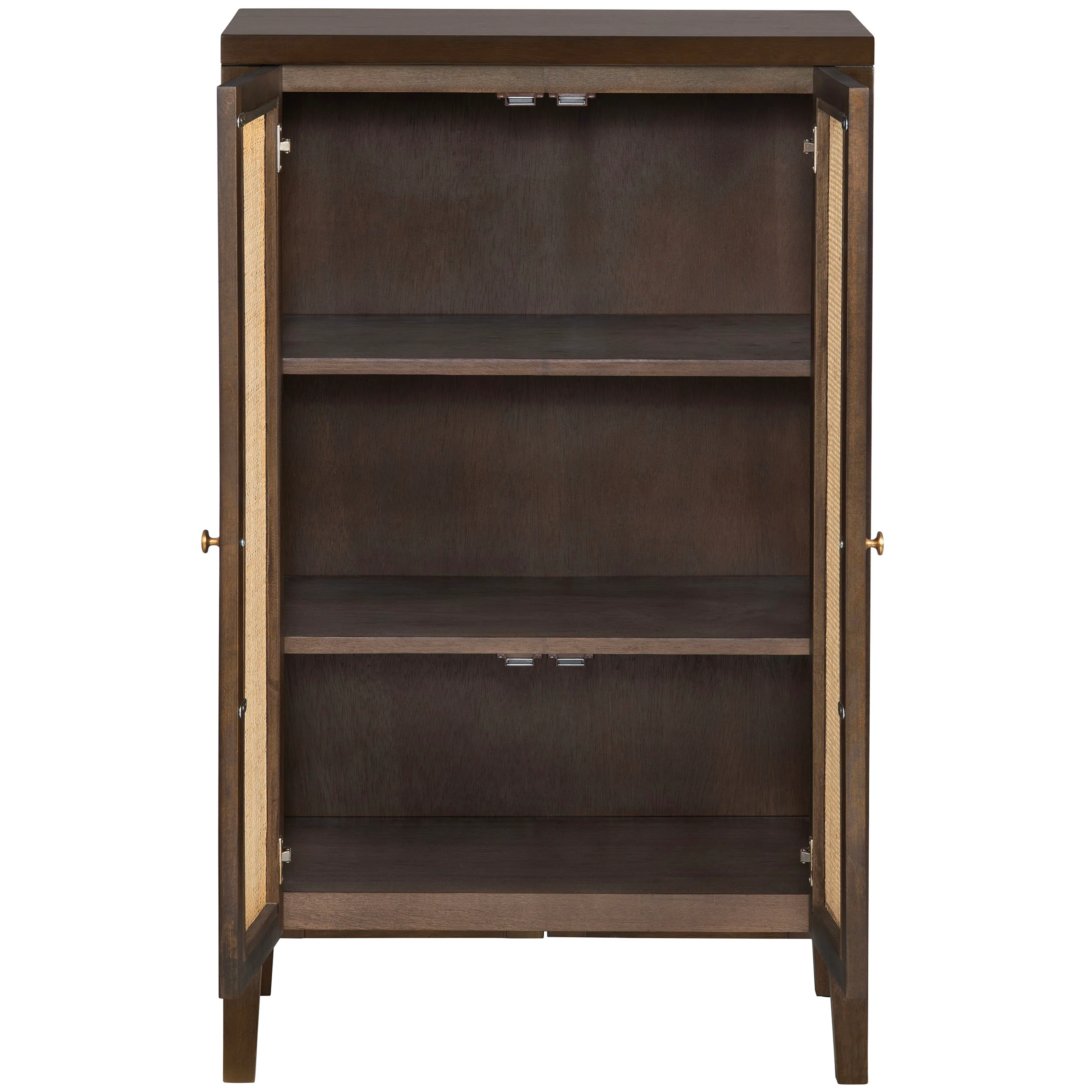 Acadian 2 Door Cabinet, Brown - Image 3