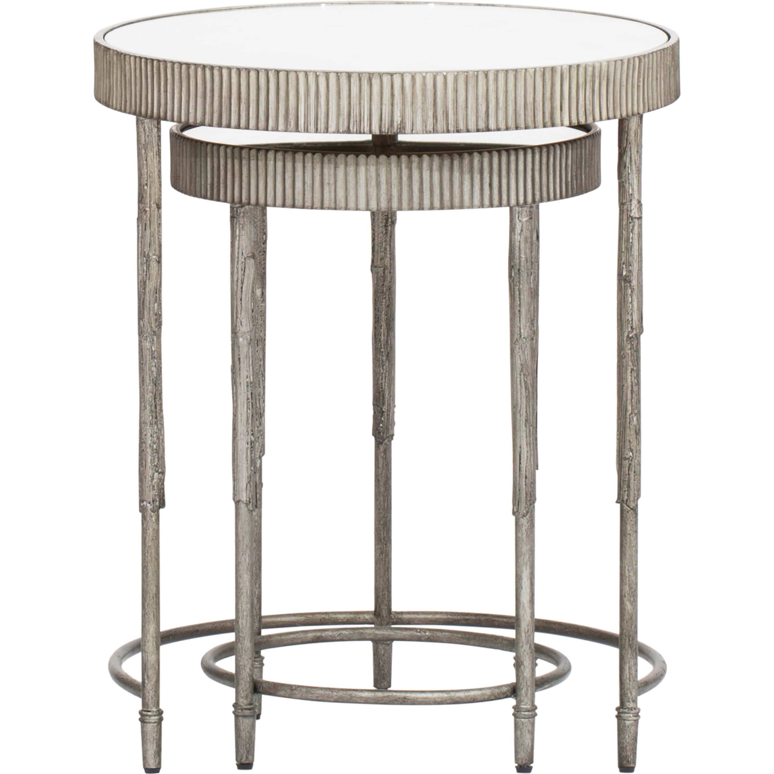 Accent Nesting Tables, Silver, Set of 2 - Image 4