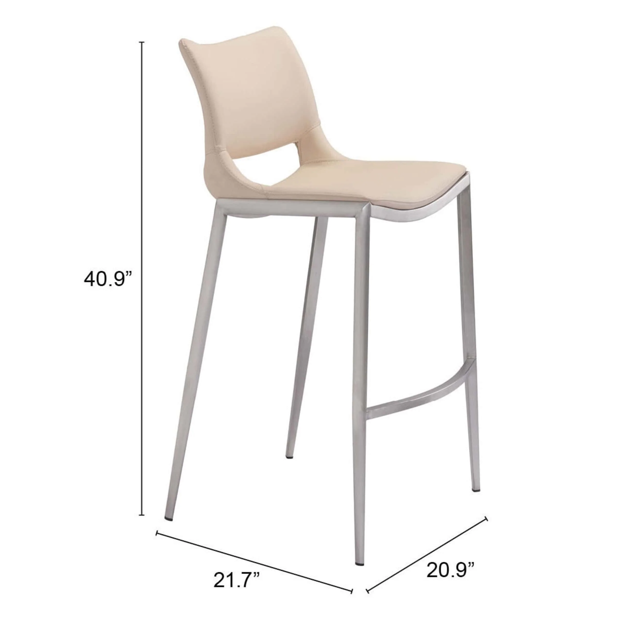 Ace Barstool, Light Pink, Set of 2 - Image 7