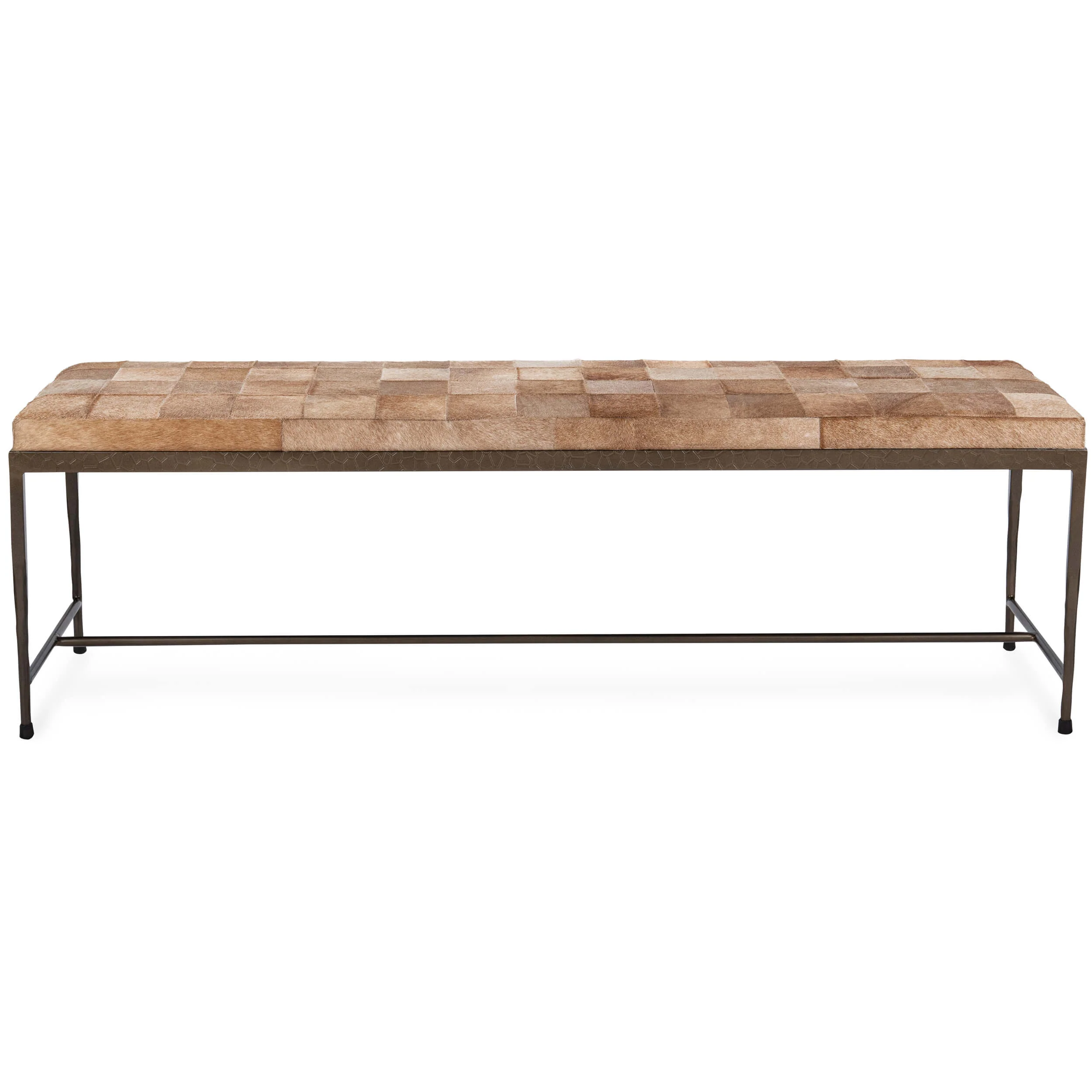 Achen 60" Hide Bench, Canyon Sand - Image 2