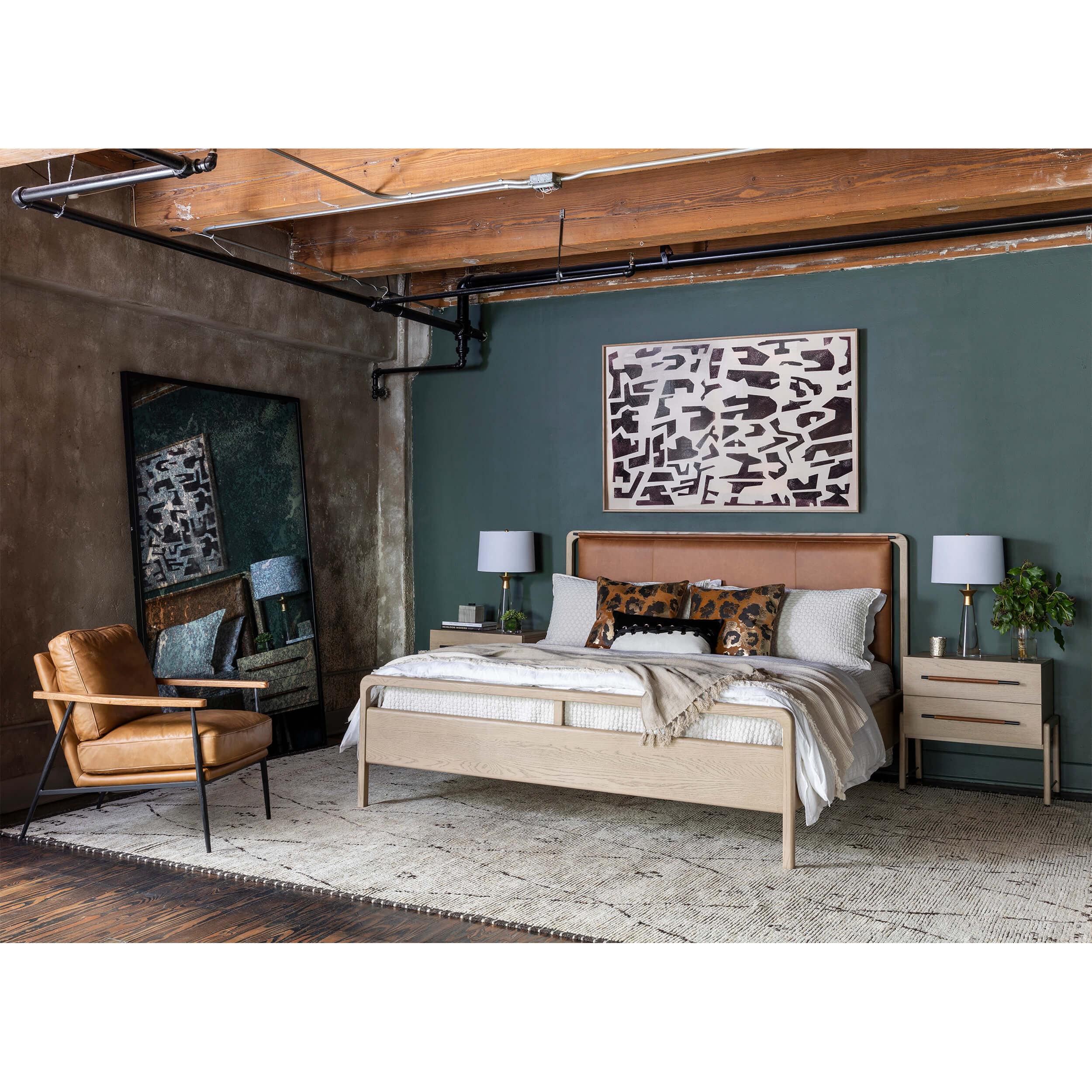 Acid Wash Floor Mirror by Four Hands - Image 6
