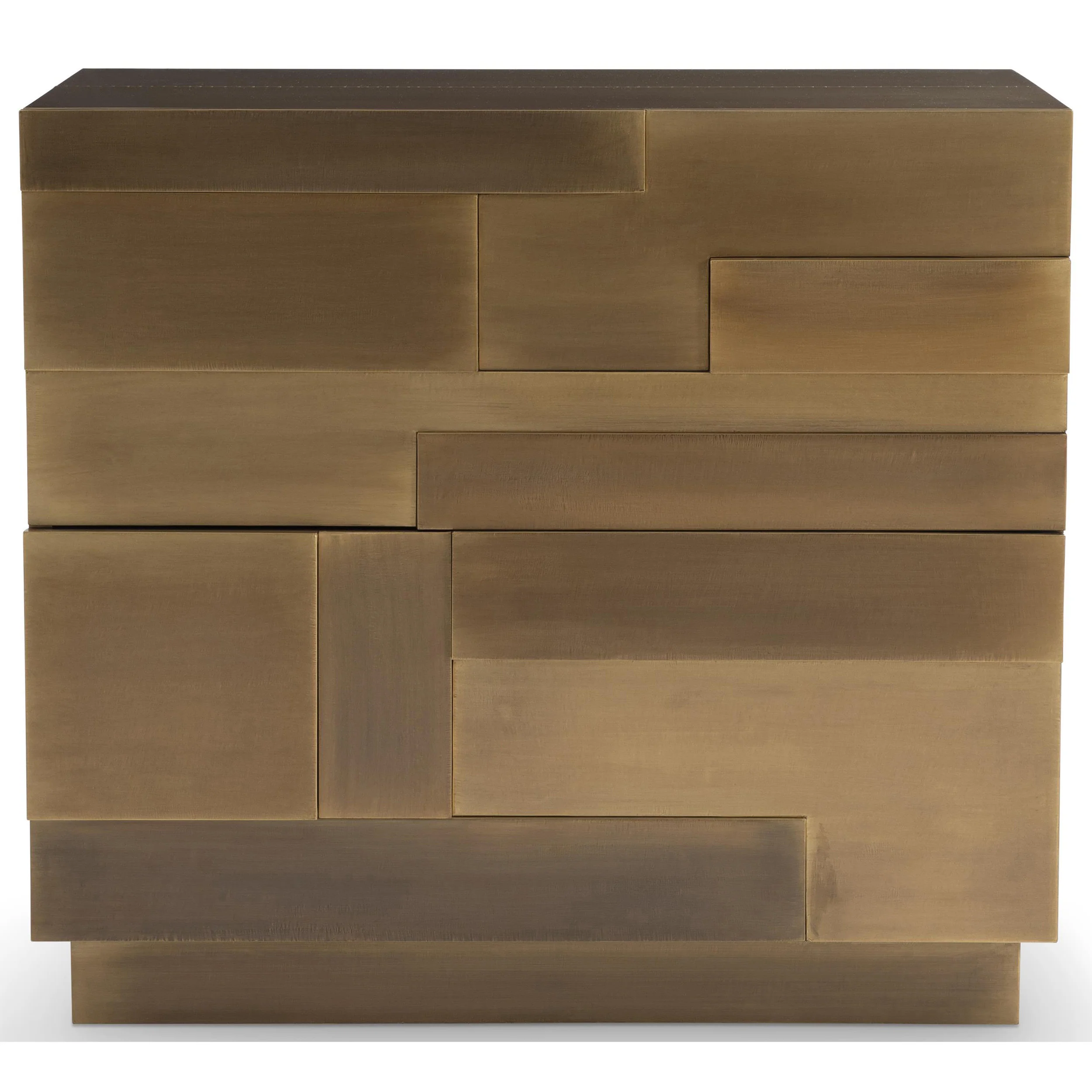 Acora Nightstand, Aged Brass - Image 4