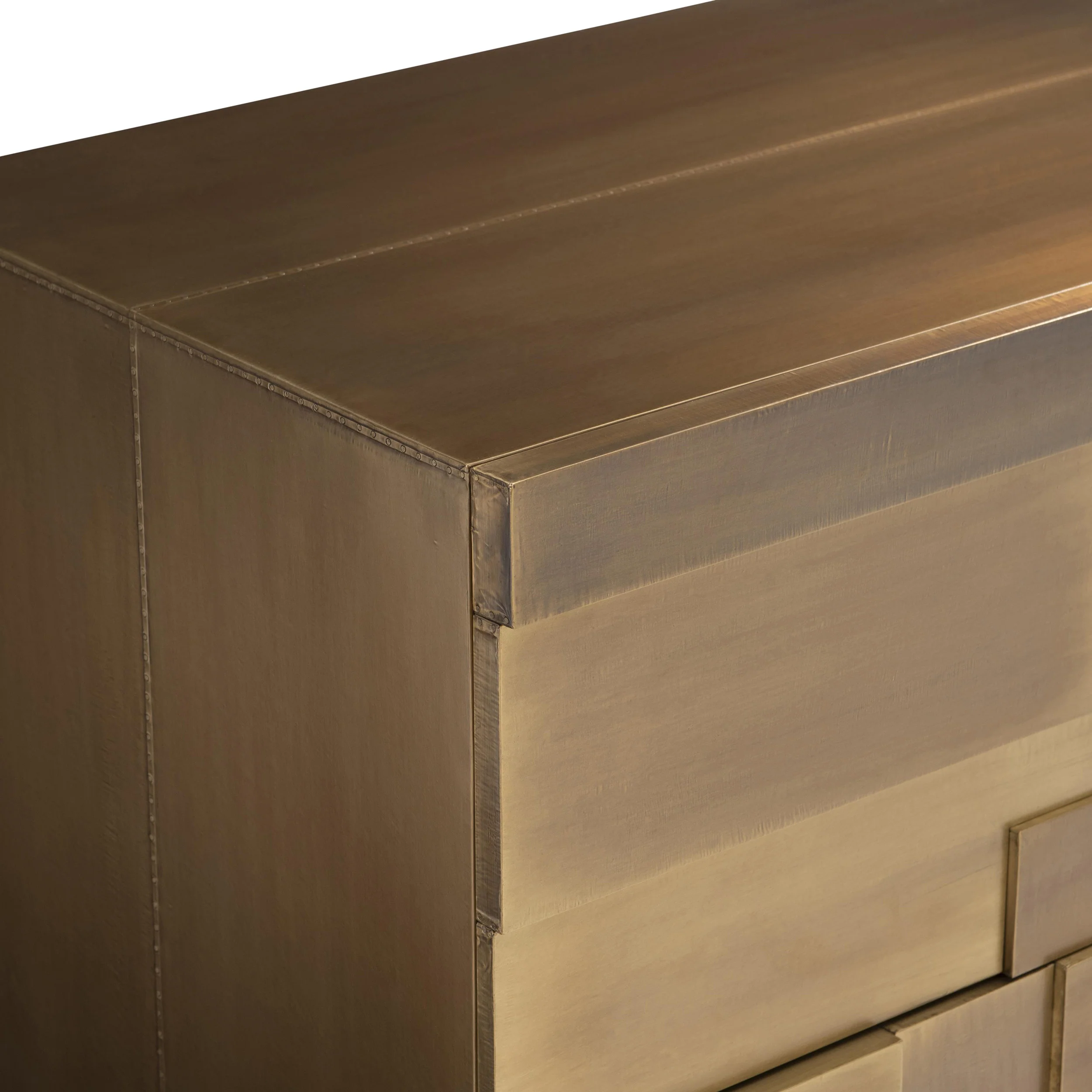 Acora Nightstand, Aged Brass - Image 6