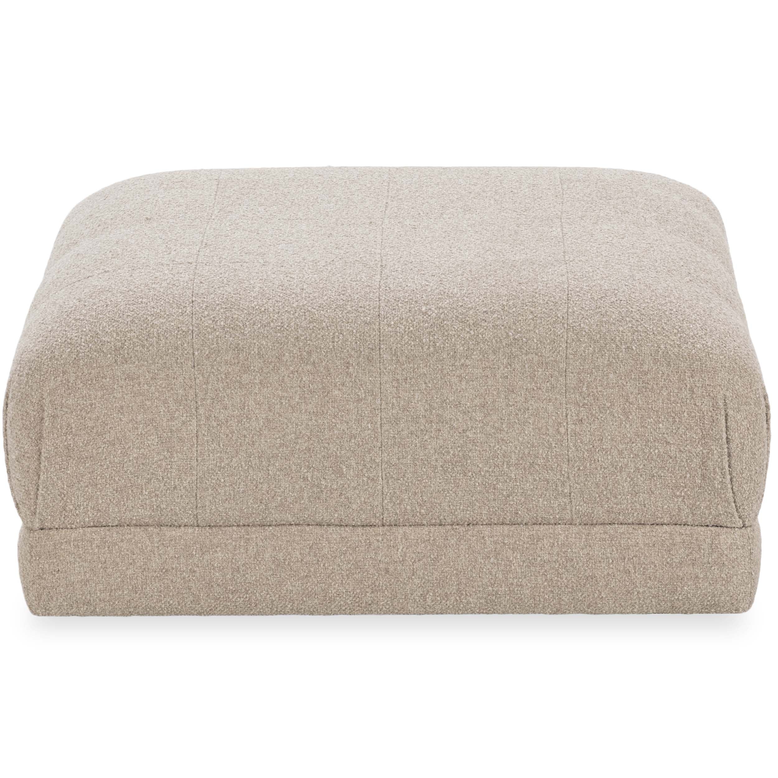 Adalynne Square Ottoman, Buttermilk - Image 3