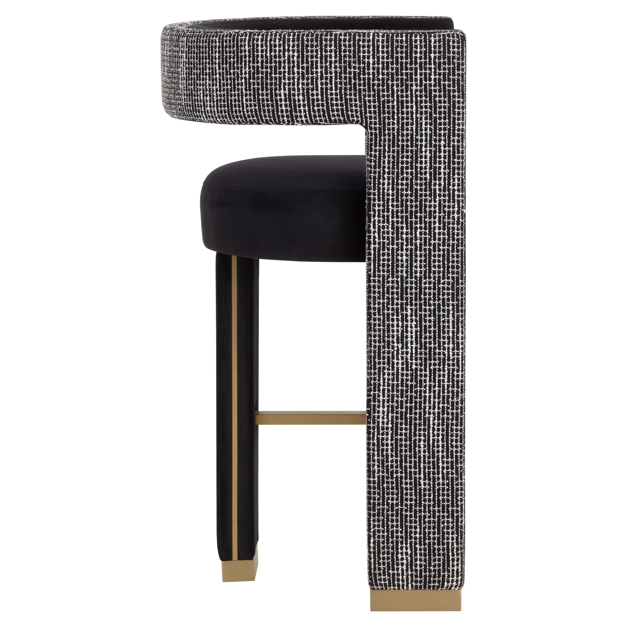 Adamina Bar & Counter Stool, Abbington Black/Hobbes Night - Image 9