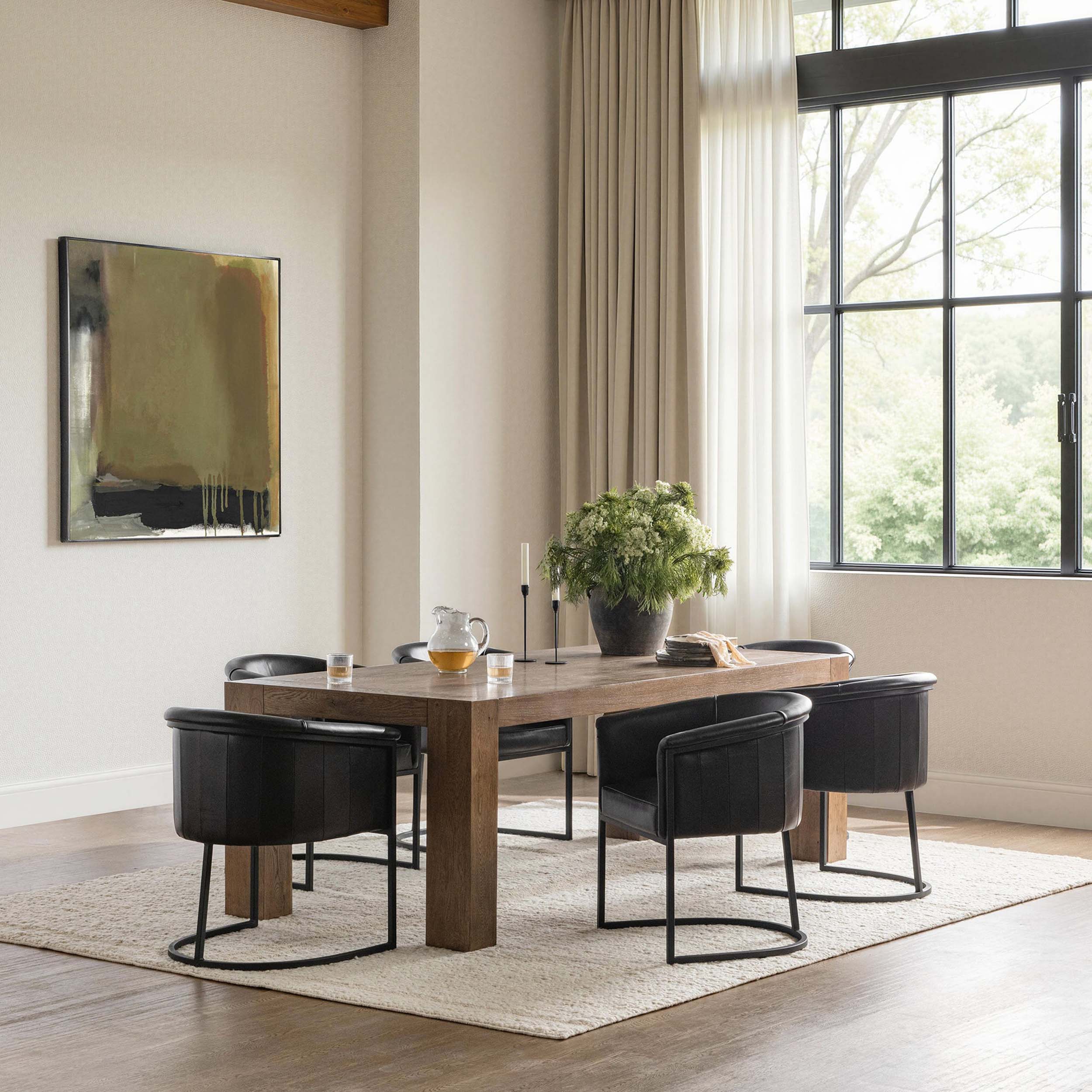 Bristol Rectangular Dining Table, Cafe Brown - Image 5