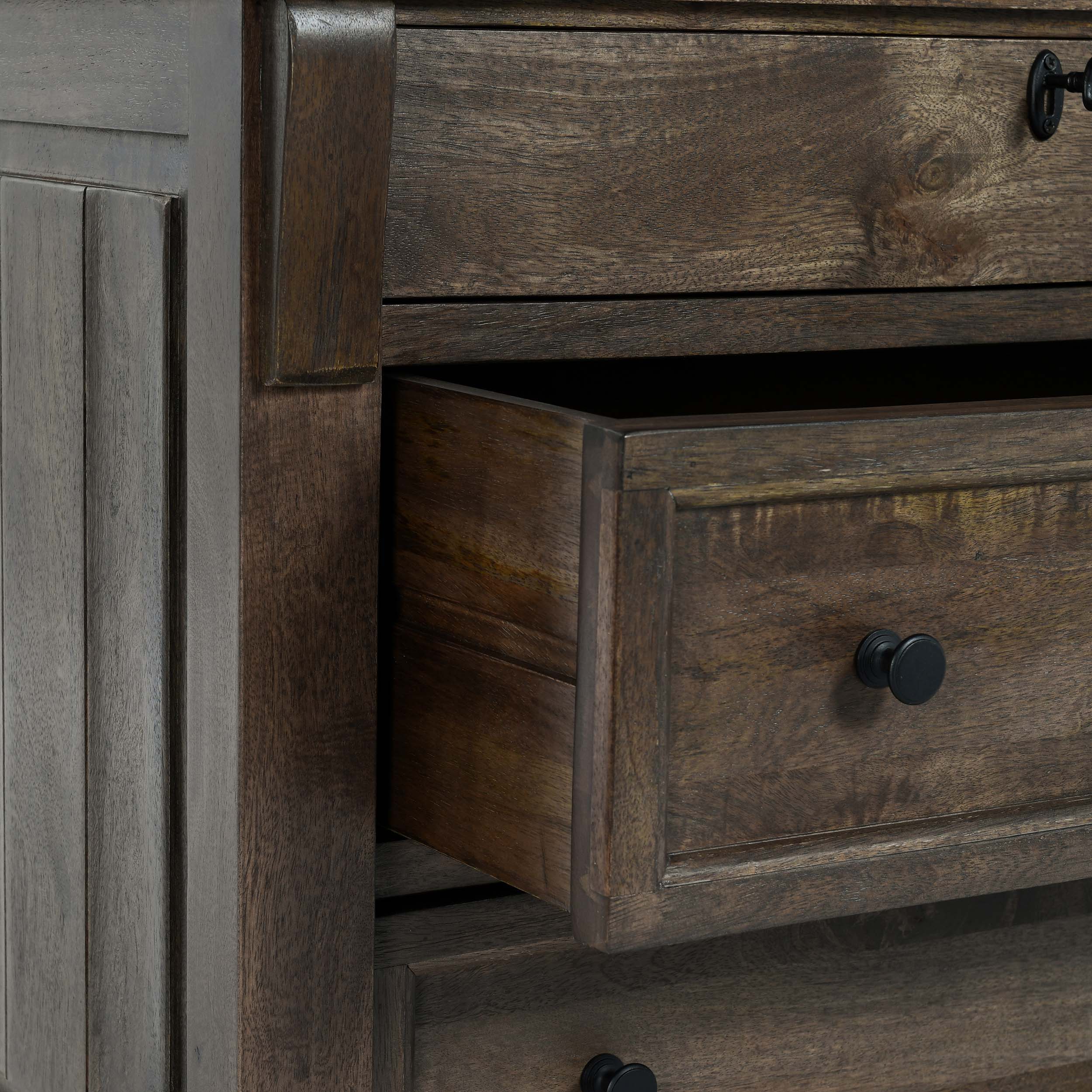 Adelaide 3 Drawer Nightstand, Cocoa Brown - Image 6