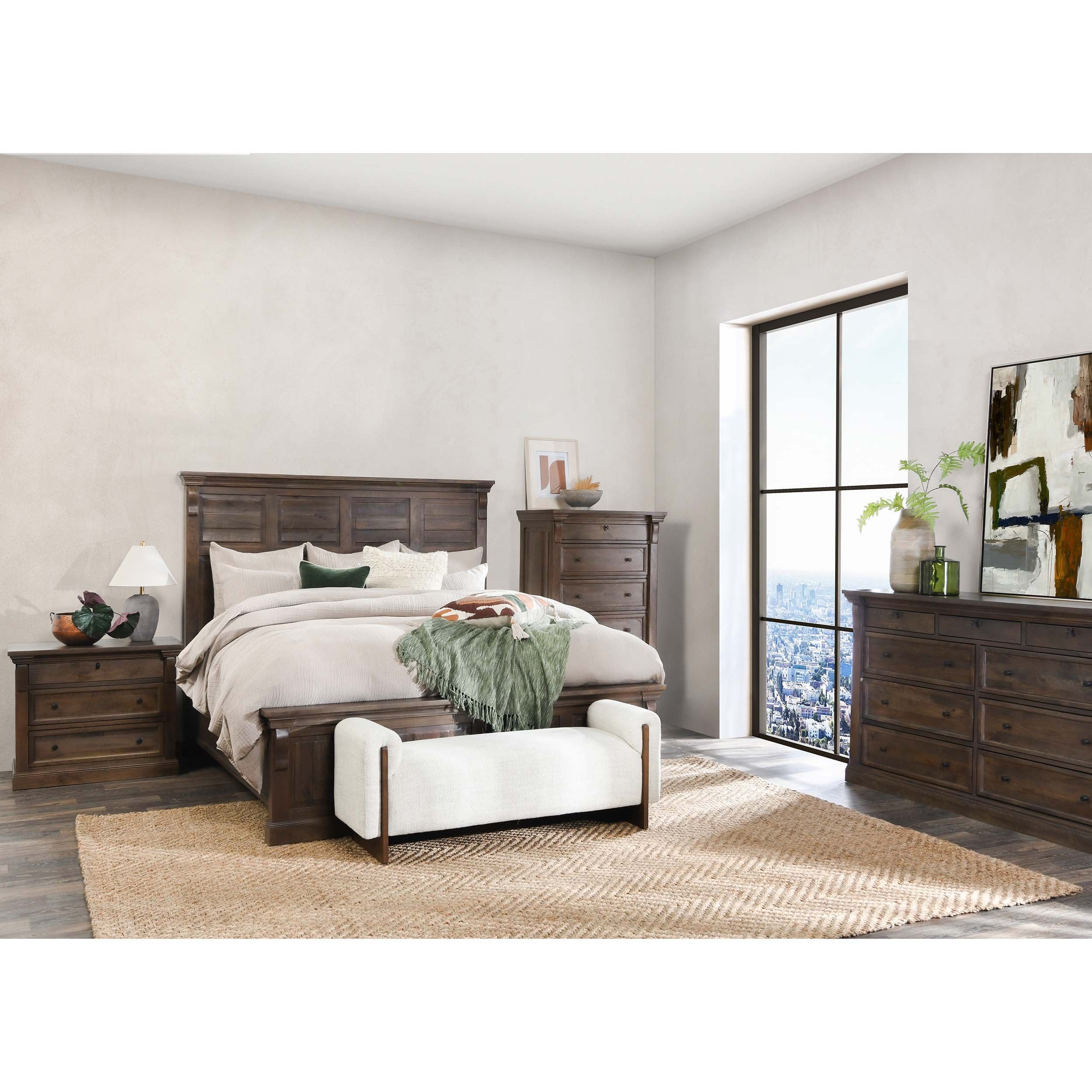 Adelaide 3 Drawer Nightstand, Cocoa Brown - Image 8