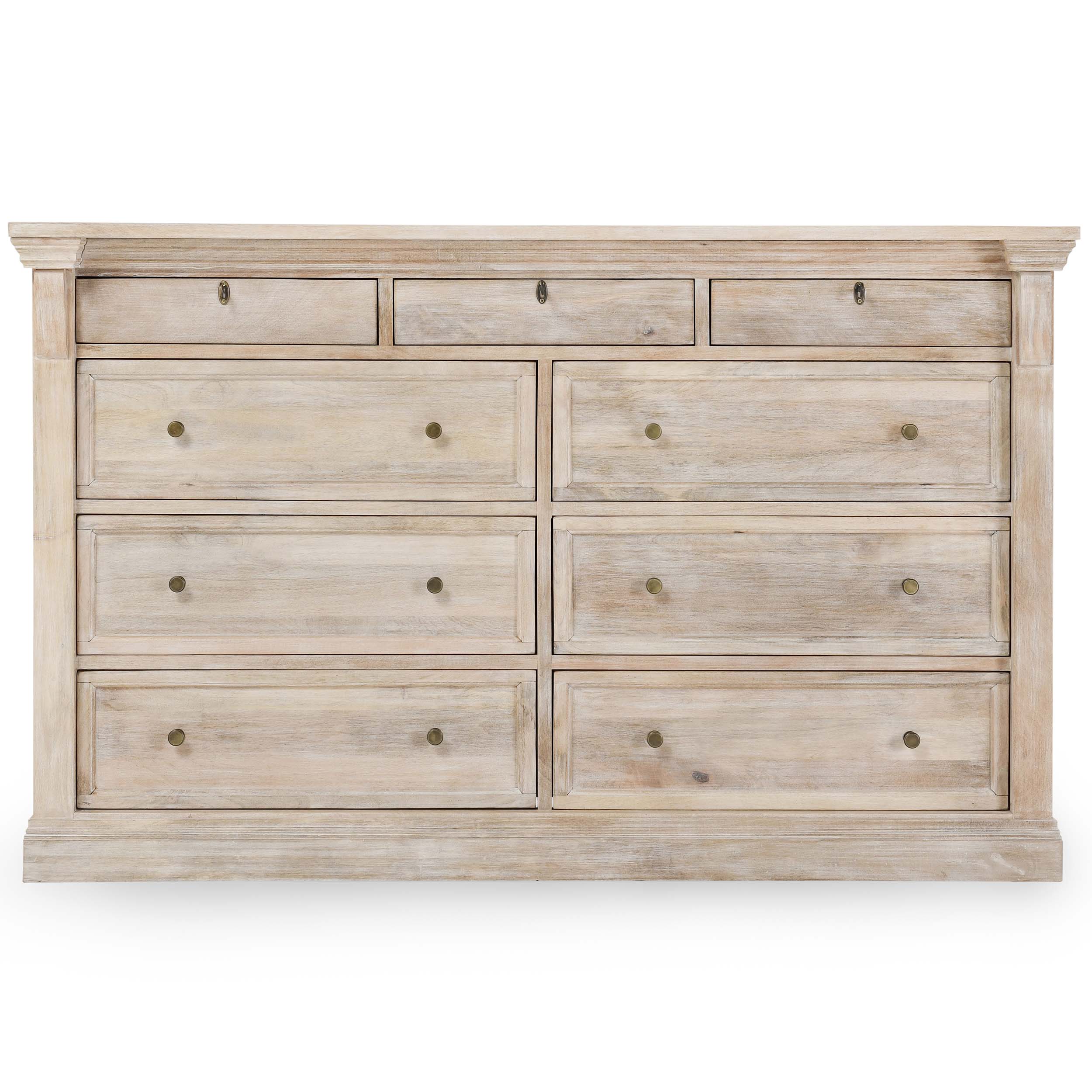 Adelaide 9 Drawer Dresser, Natural White Wash - Image 2