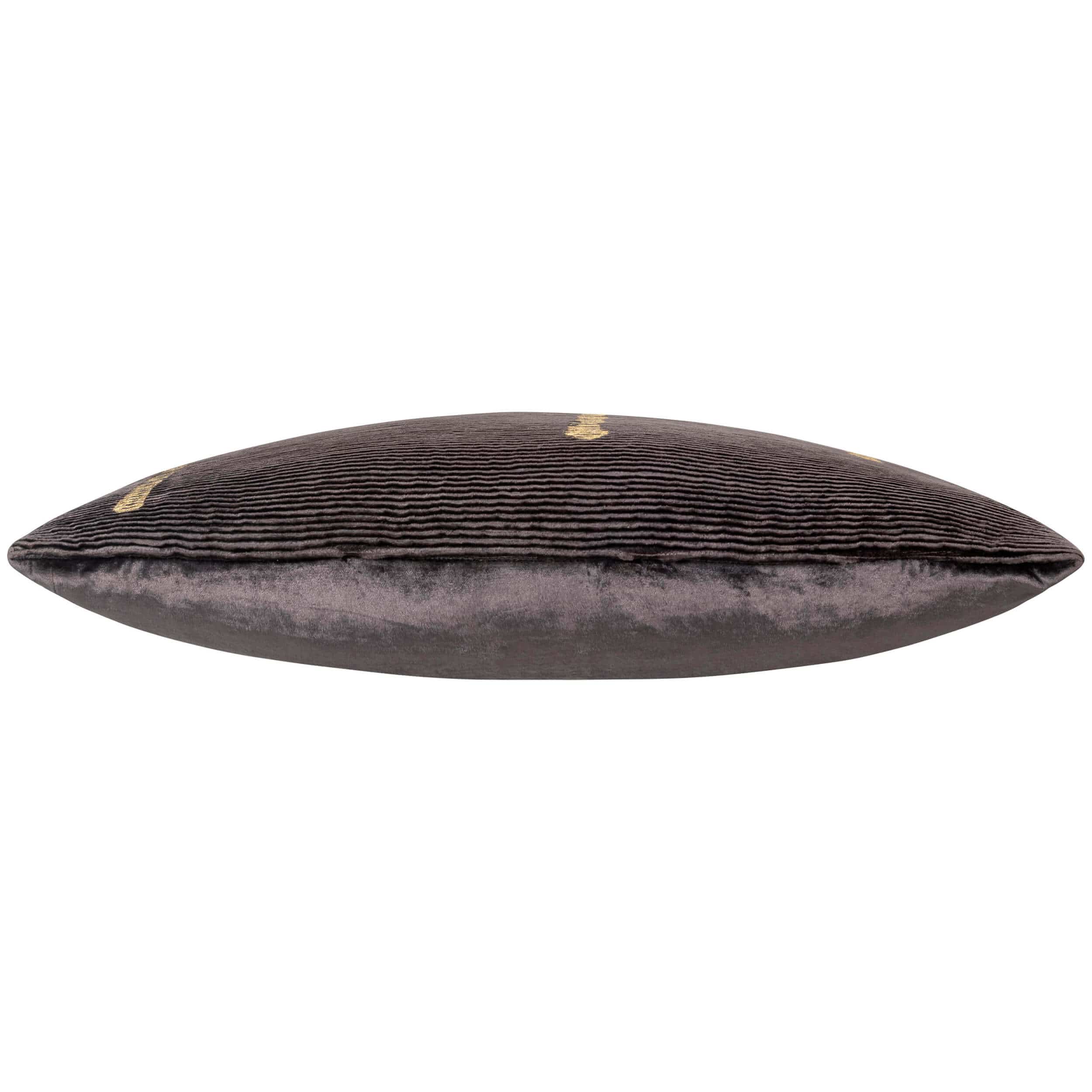 Adele Pillow, Charcoal/Gold - Image 2