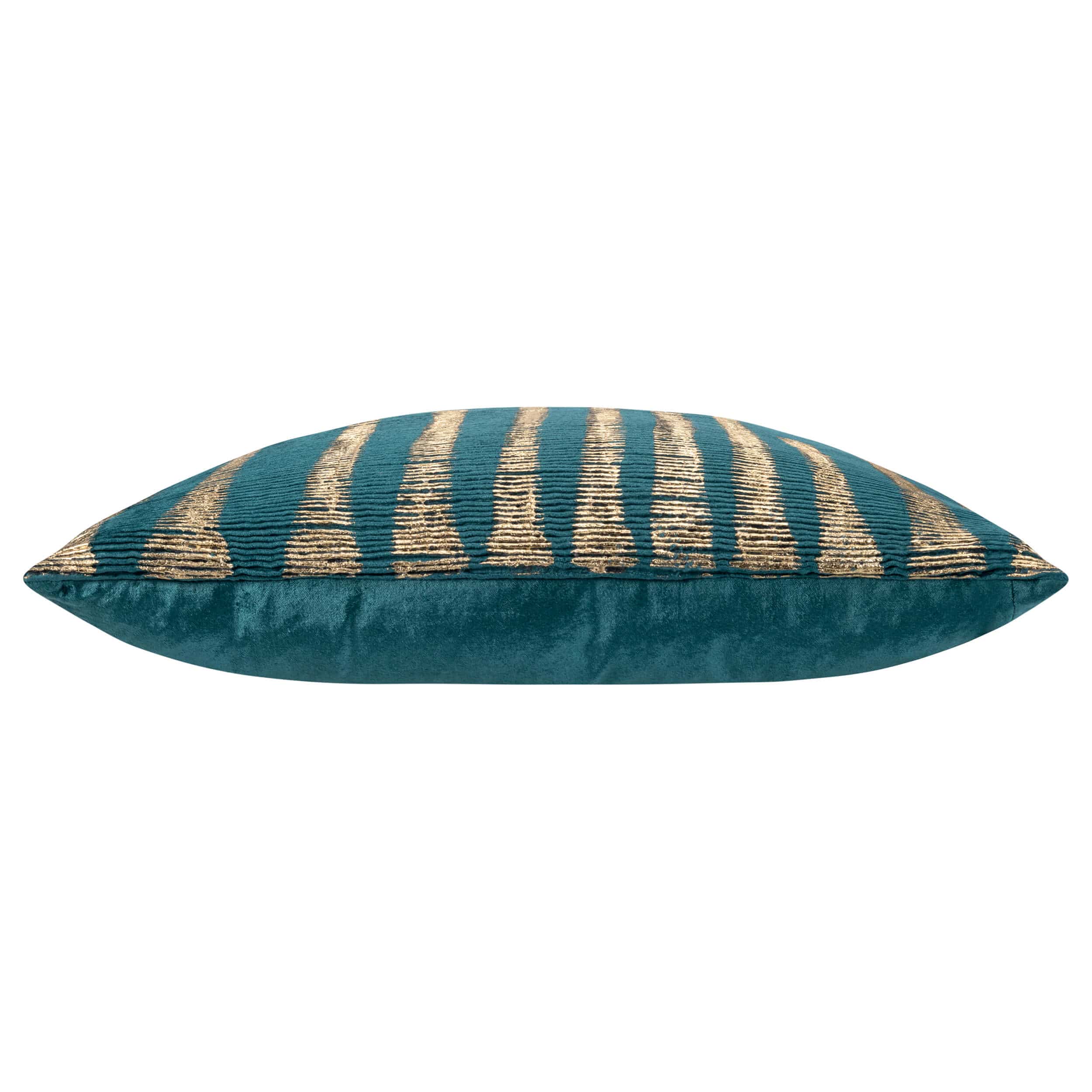 Adele Pillow, Teal/Gold - Image 2