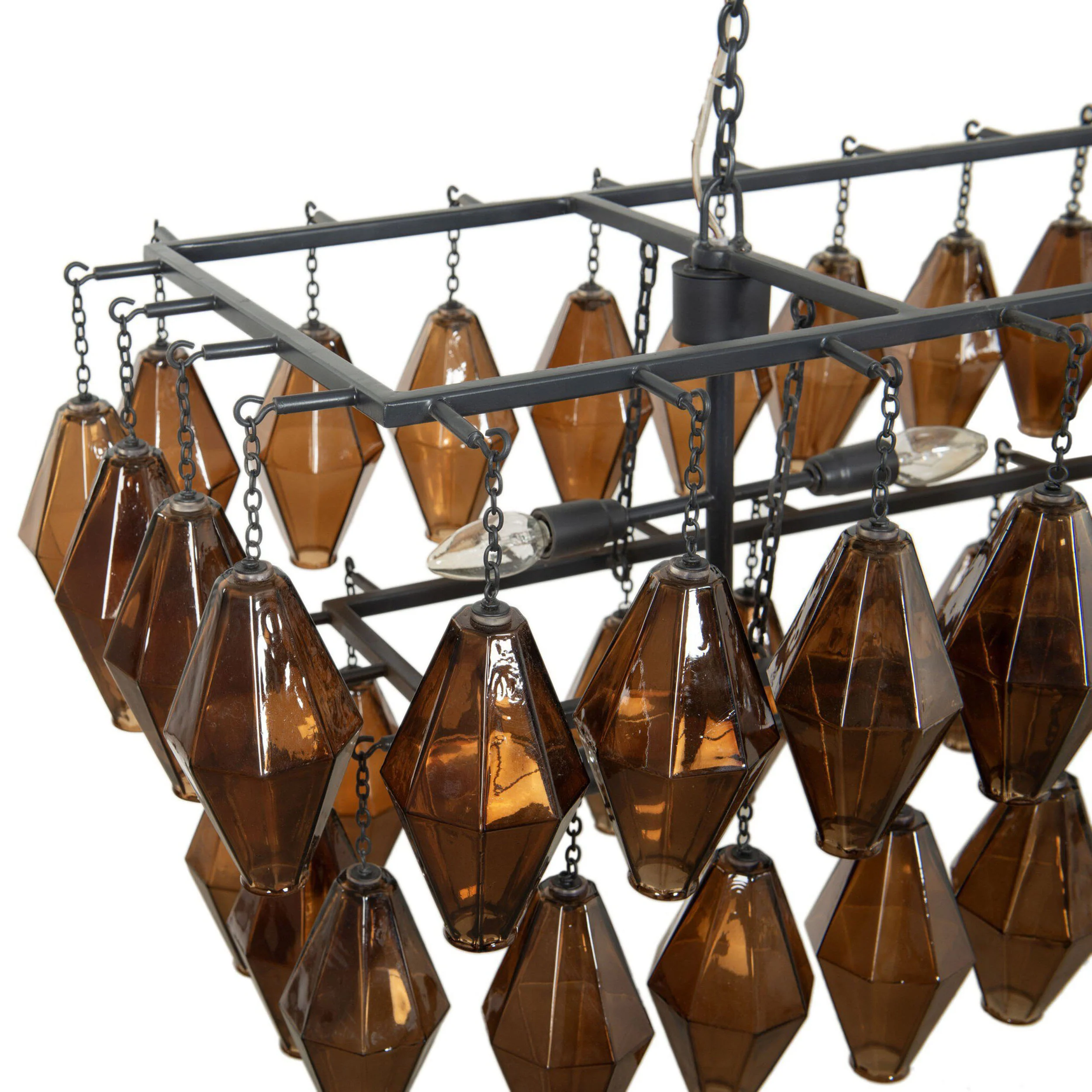 Adeline Rectangular Chandelier, Amber by Four Hands - Image 3