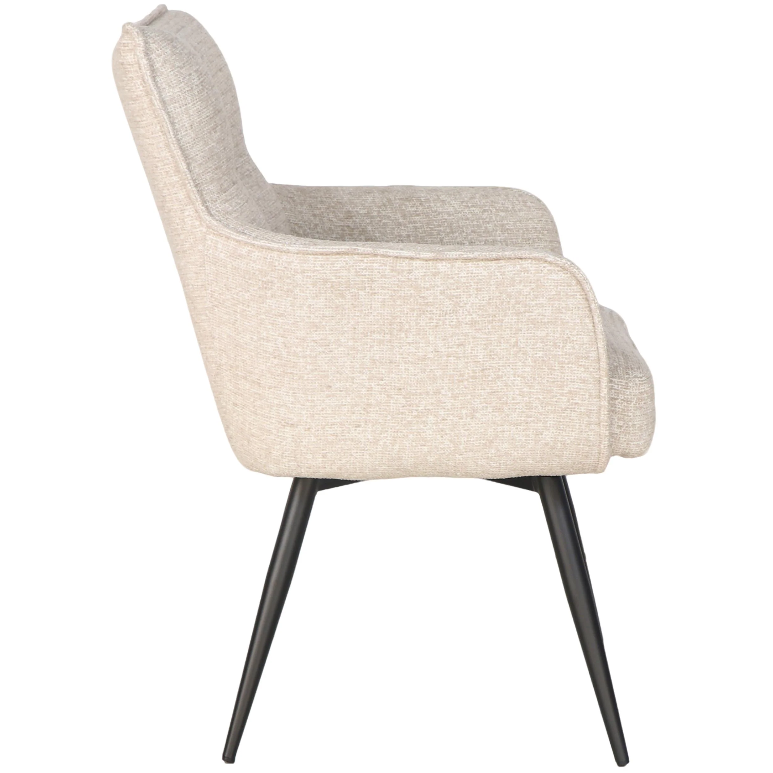 Adelise Swivel Chair, Beige - Image 3
