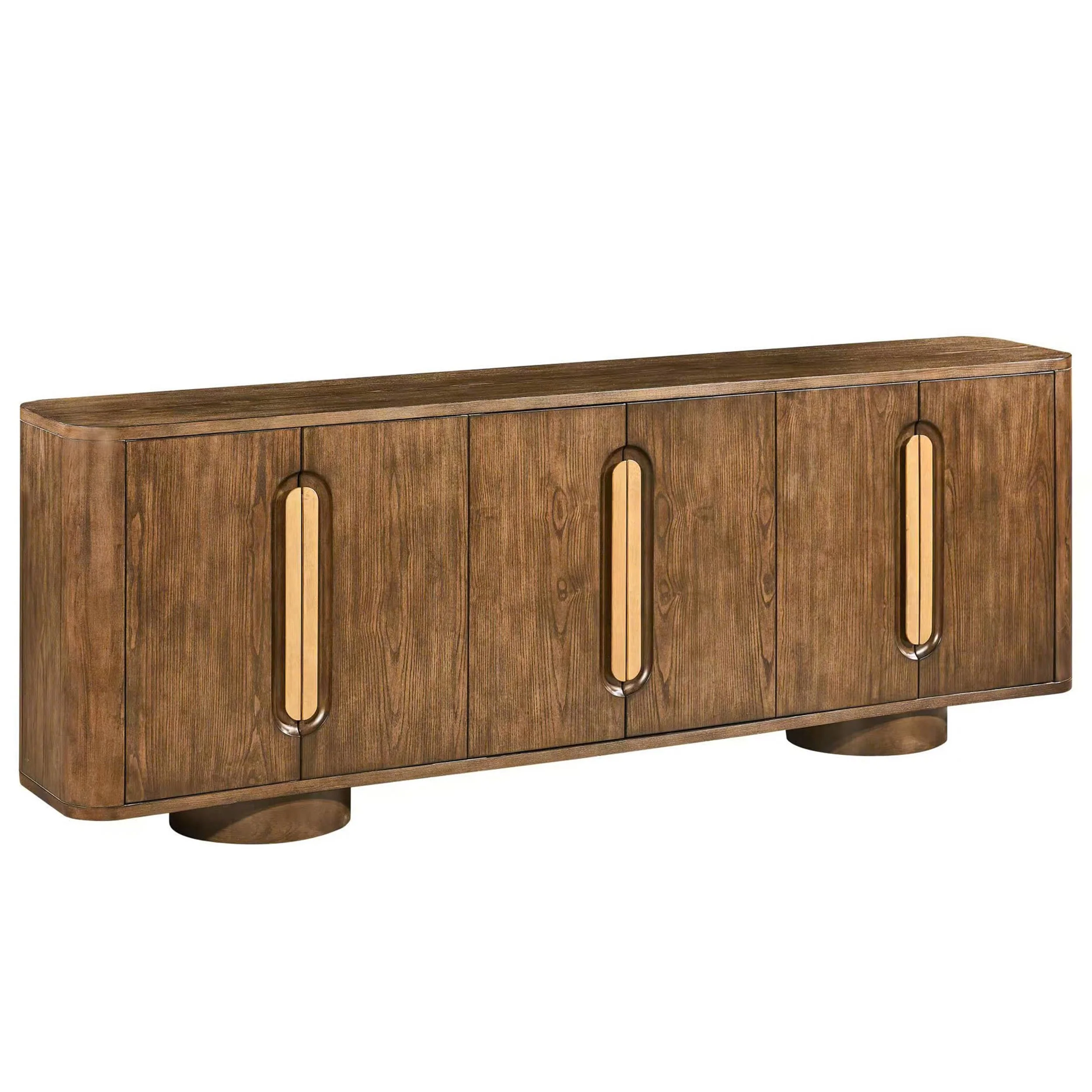 Adler 6 Door Sideboard, Brown