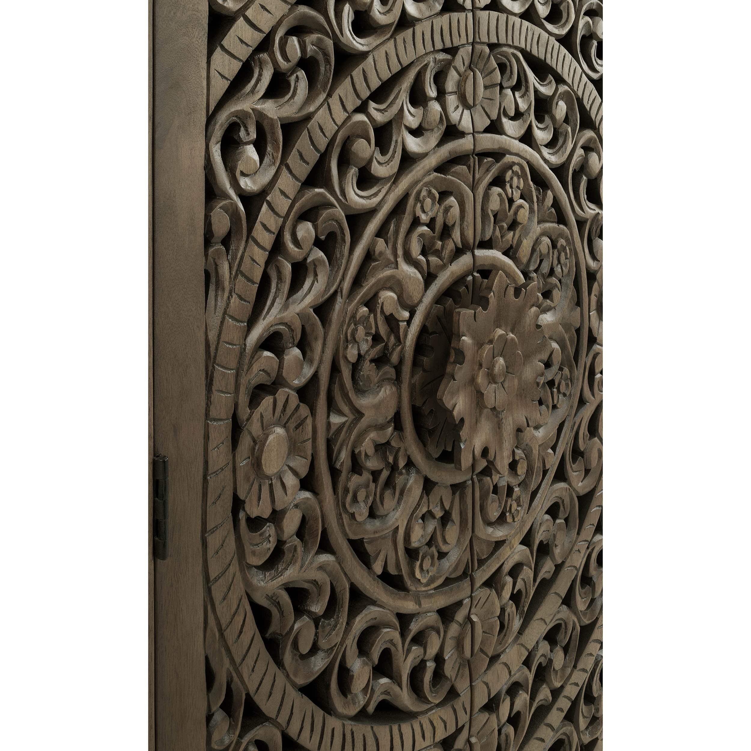 Adriana Tall Cabinet, Brown - Image 4