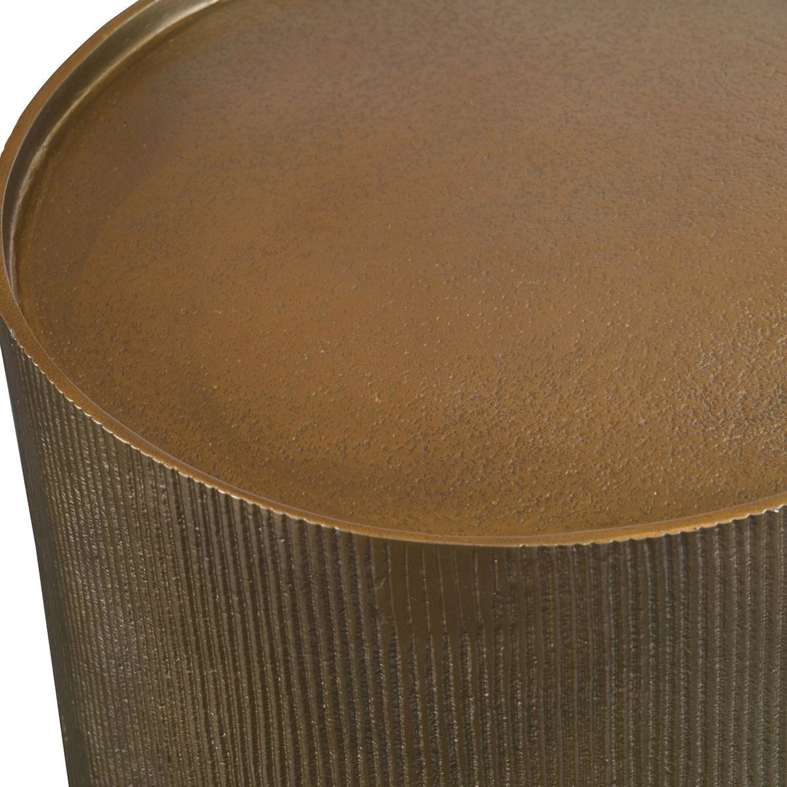 Adrina Accent Table, Antique Gold - Image 2