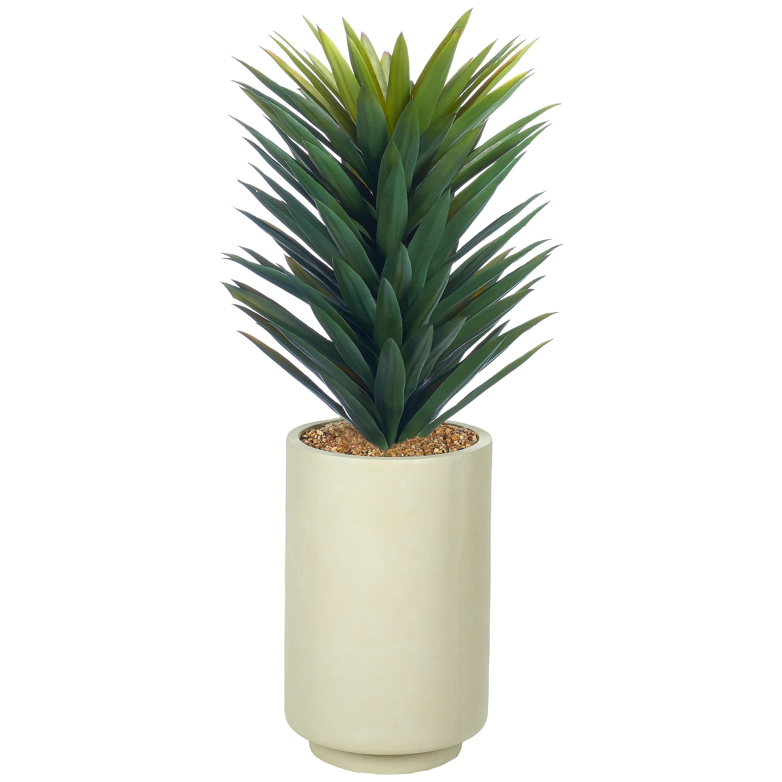 Agave Sisalana in Small Rainey Vase, Off-White