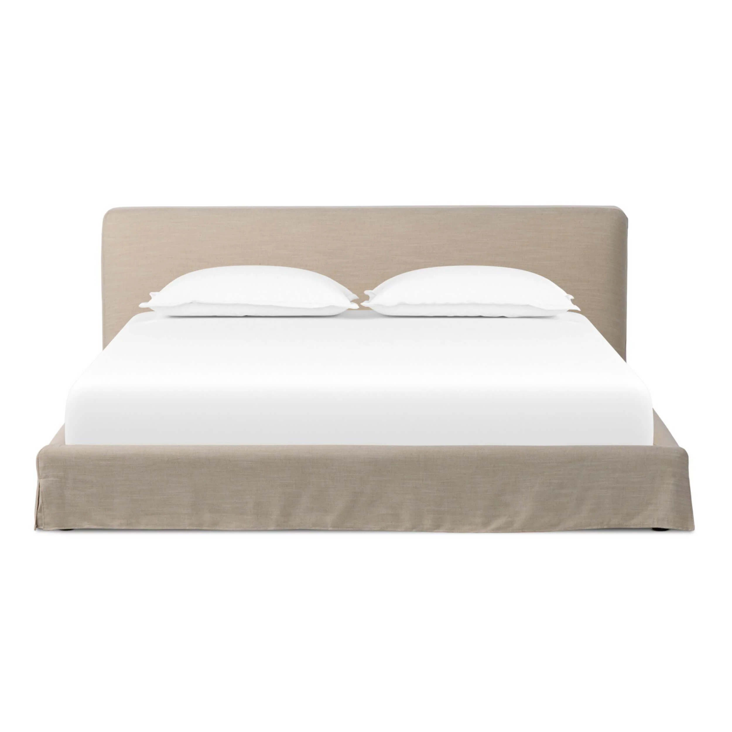 Aidan Slipcover Bed, Savoy Parchment by Four Hands - Image 2