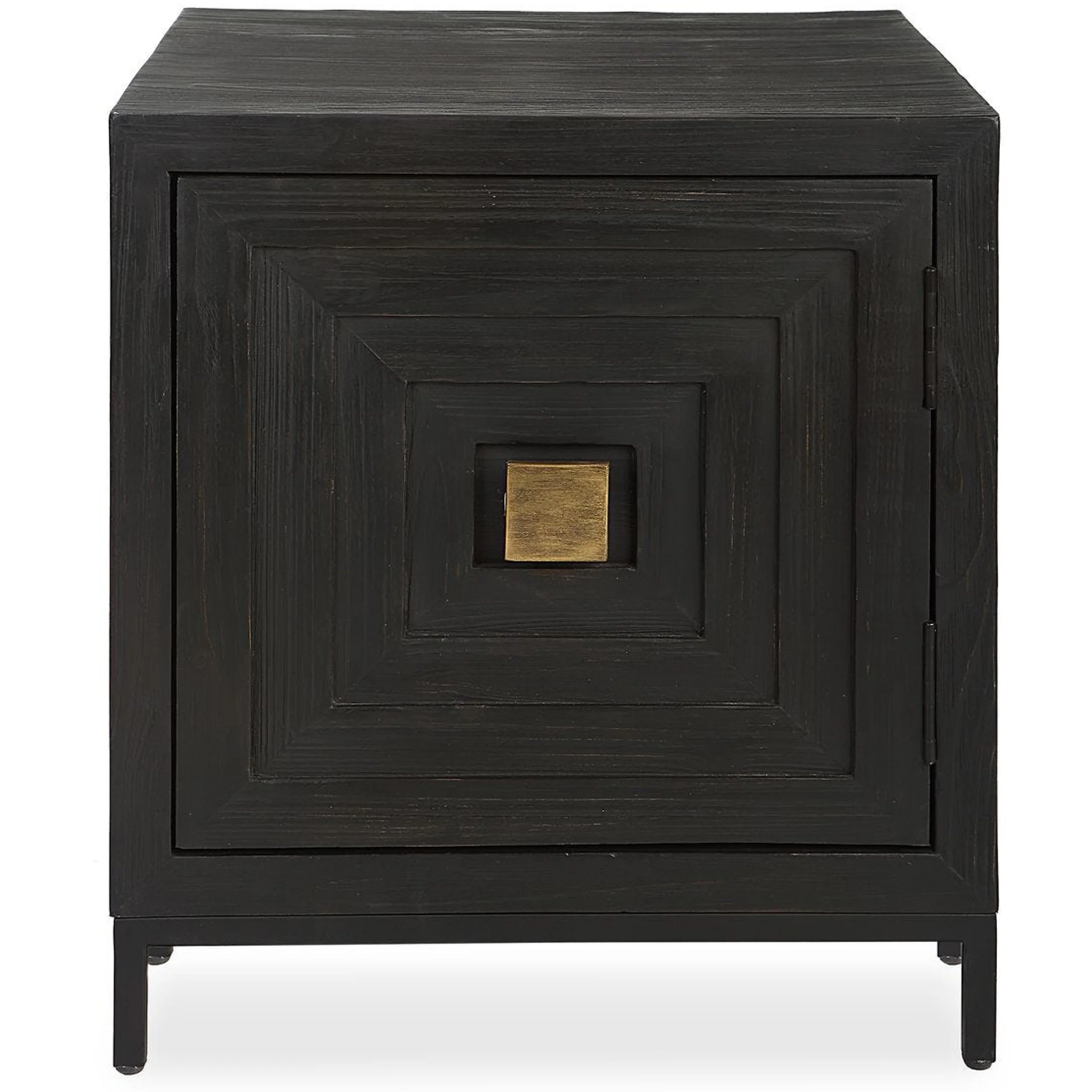 Aiken 1 Door Cabinet, Black - Image 2