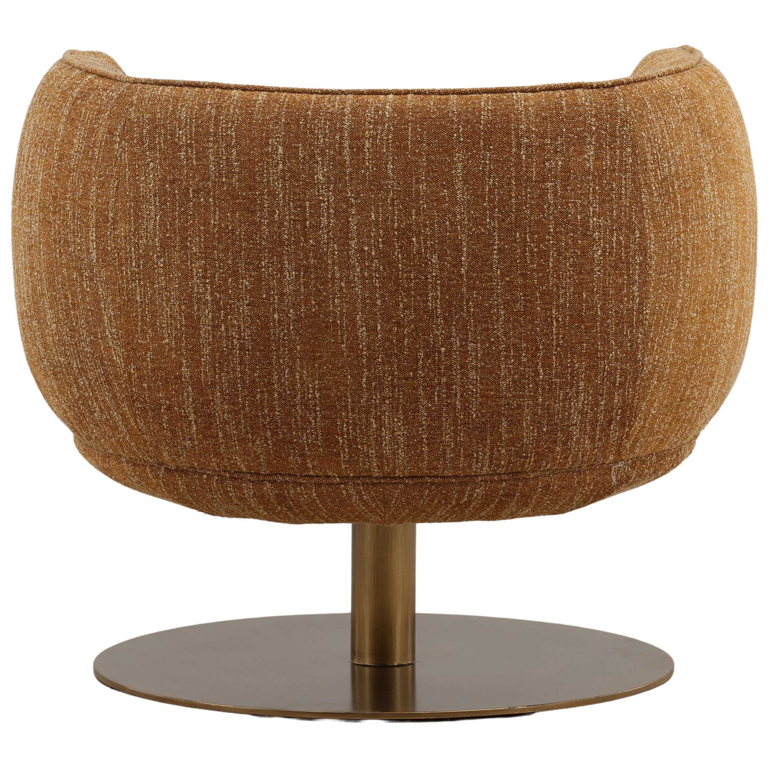 Aisha Swivel Chair, Mustard - Image 4