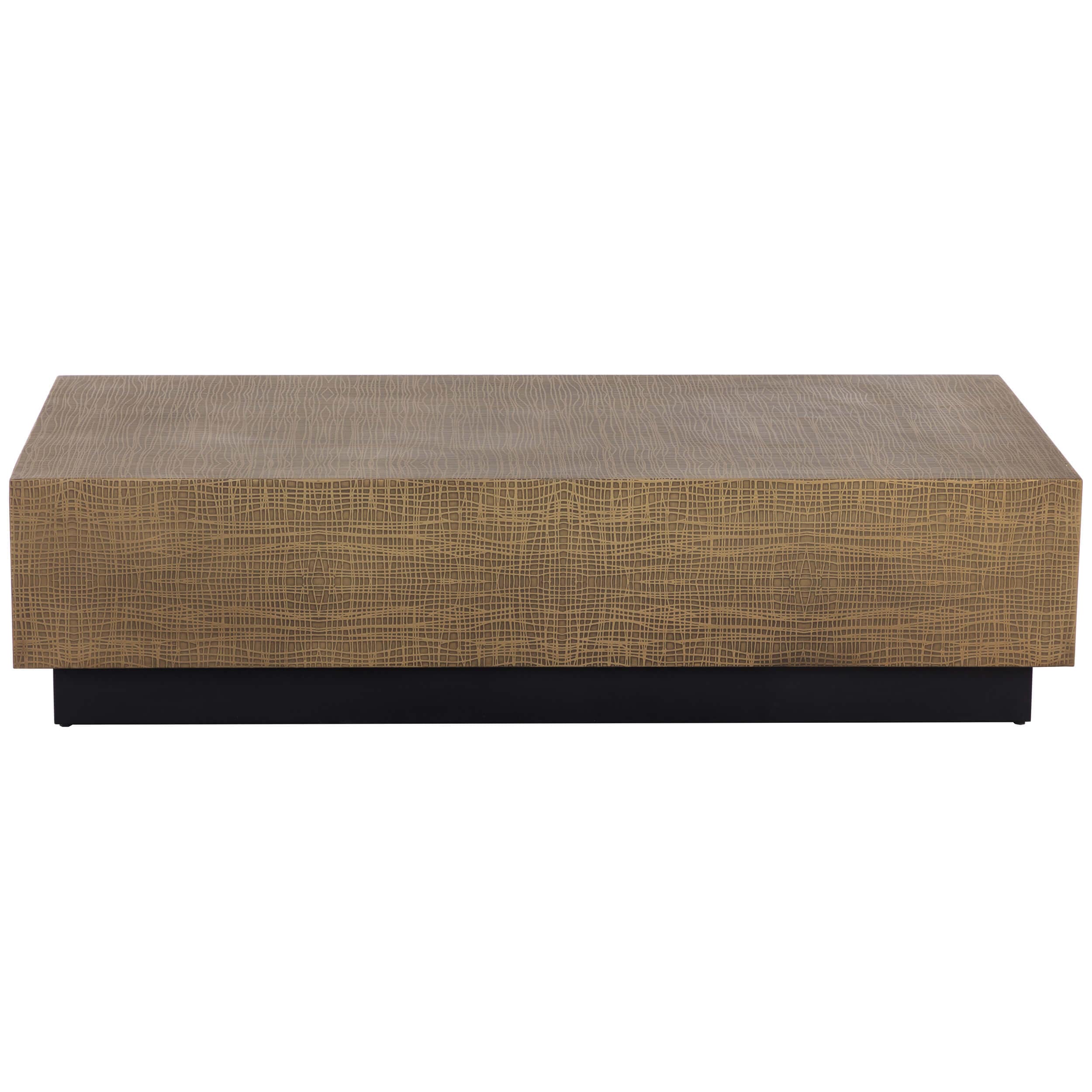 Albans Coffee Table, Antique Brass - Image 2