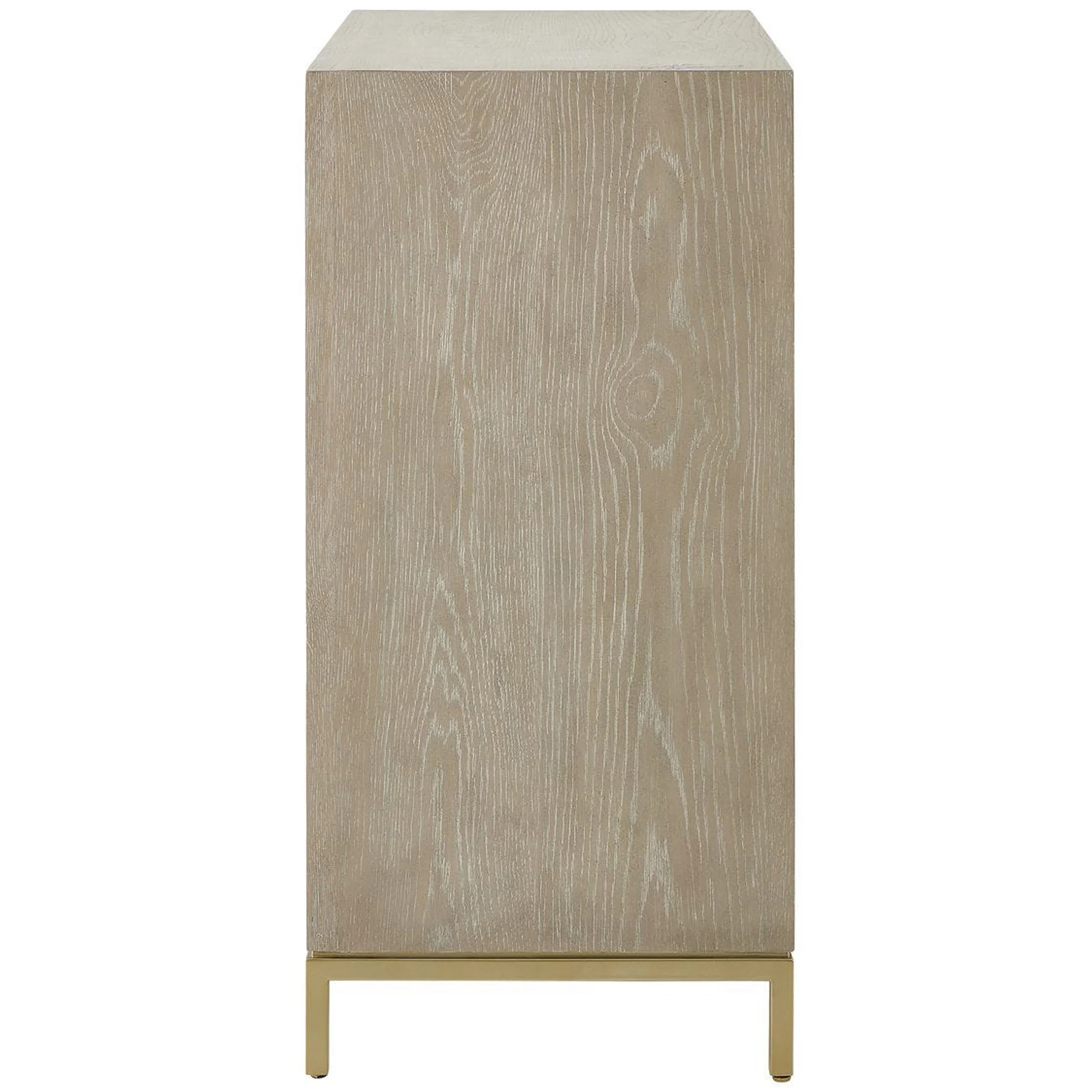 Alessia 2 Door Cabinet, Cerused Oak - Image 3