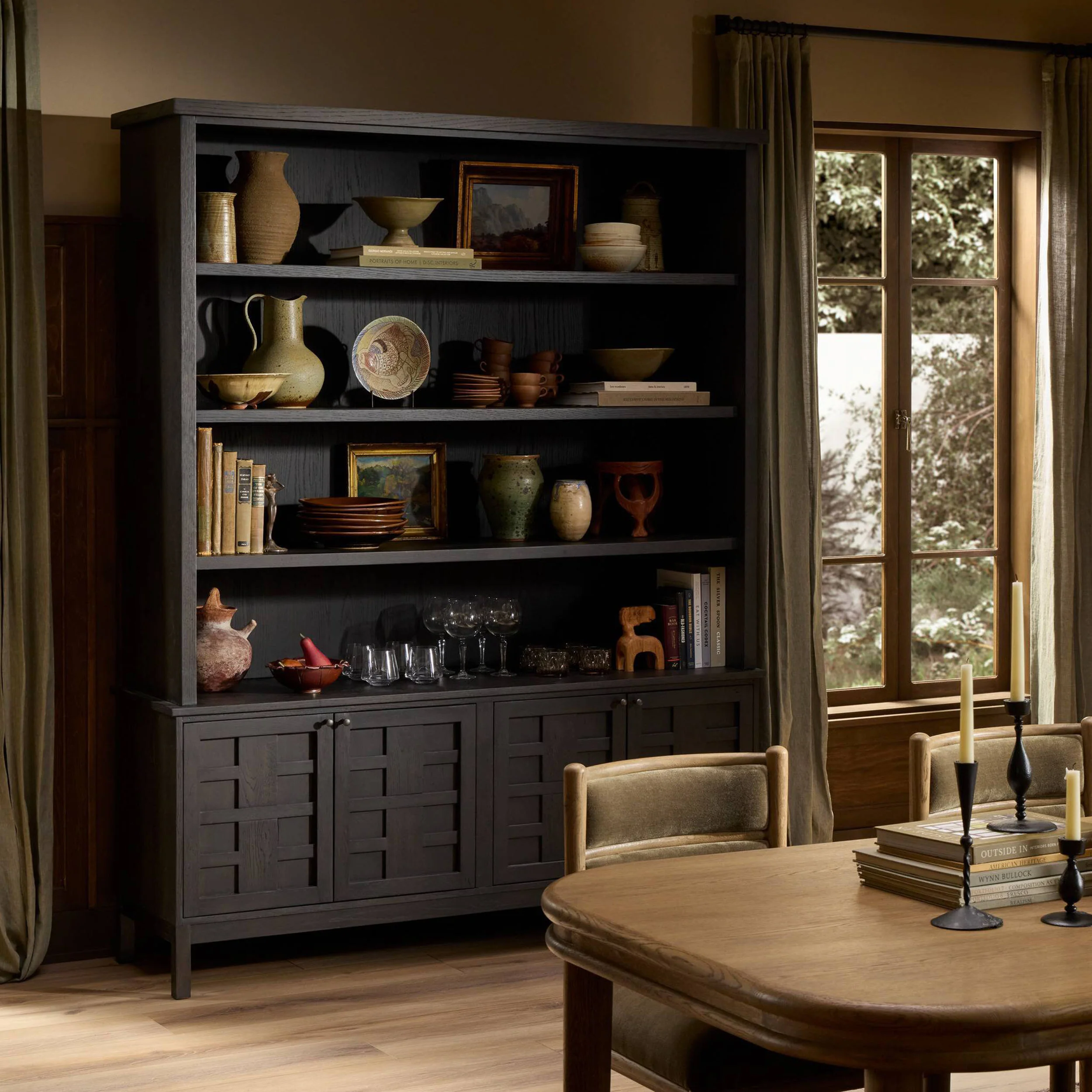Alessio Bookcase, Smoked Black by Four Hands - Image 7