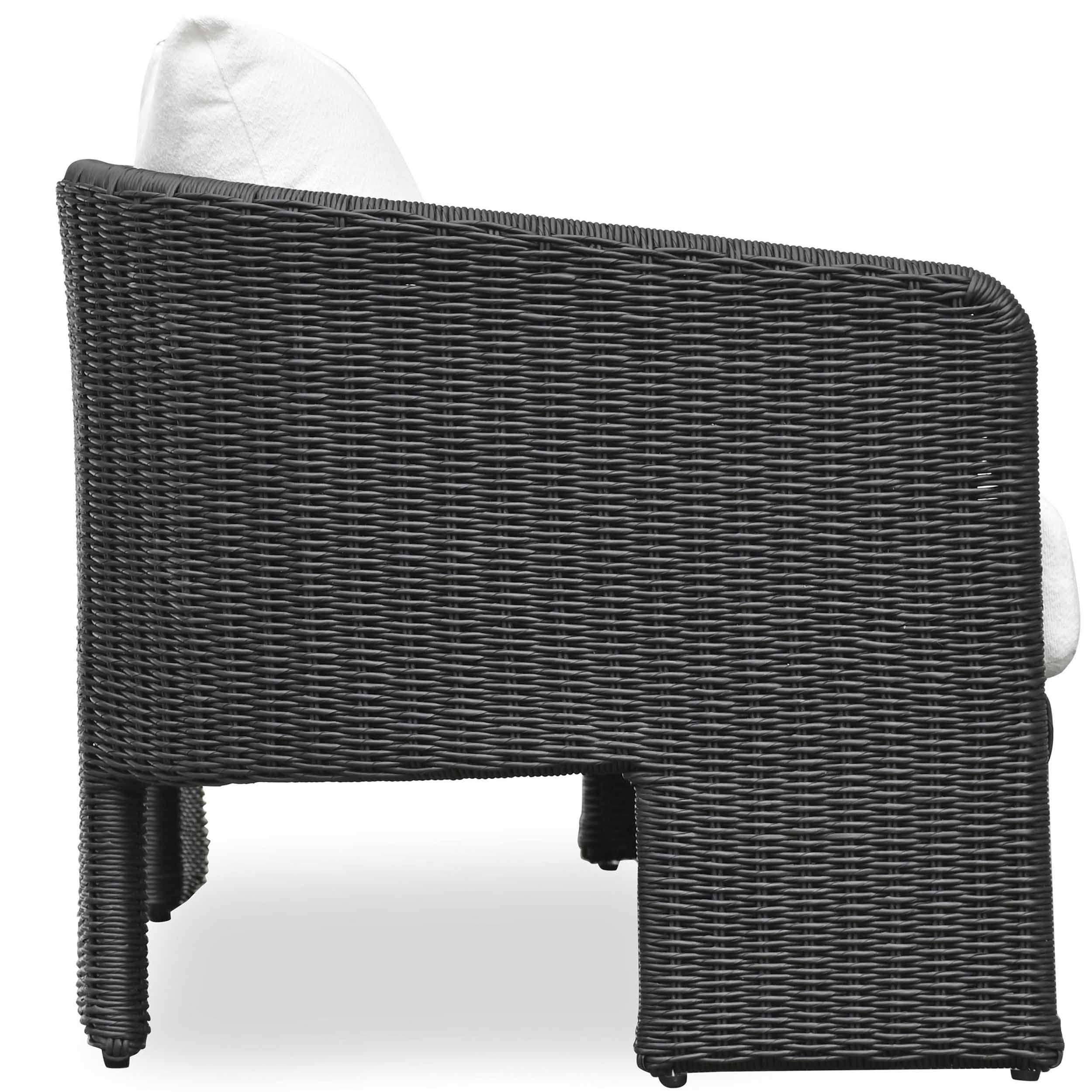Alexa Outdoor Sofa, Black - Image 3