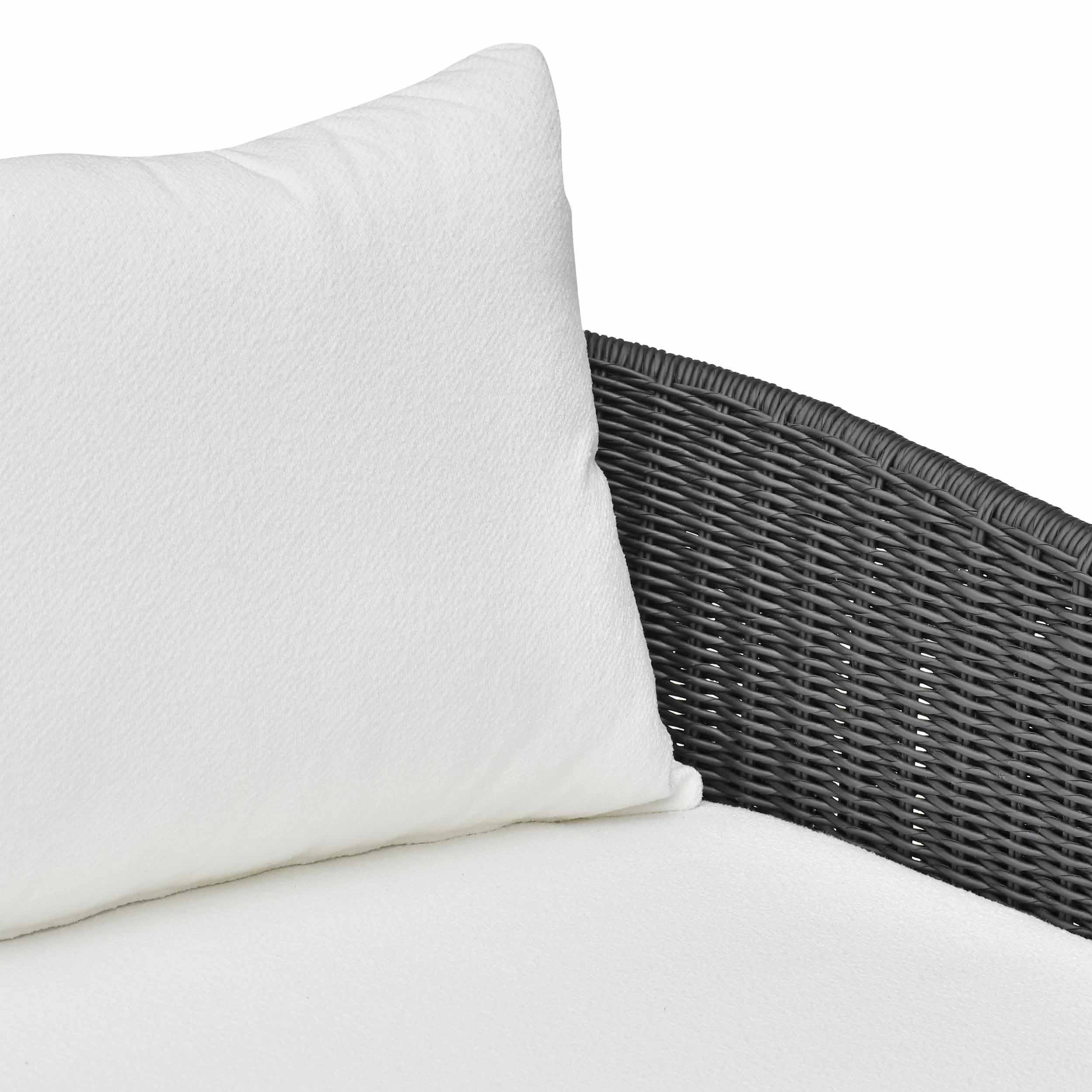 Alexa Outdoor Sofa, Black - Image 4