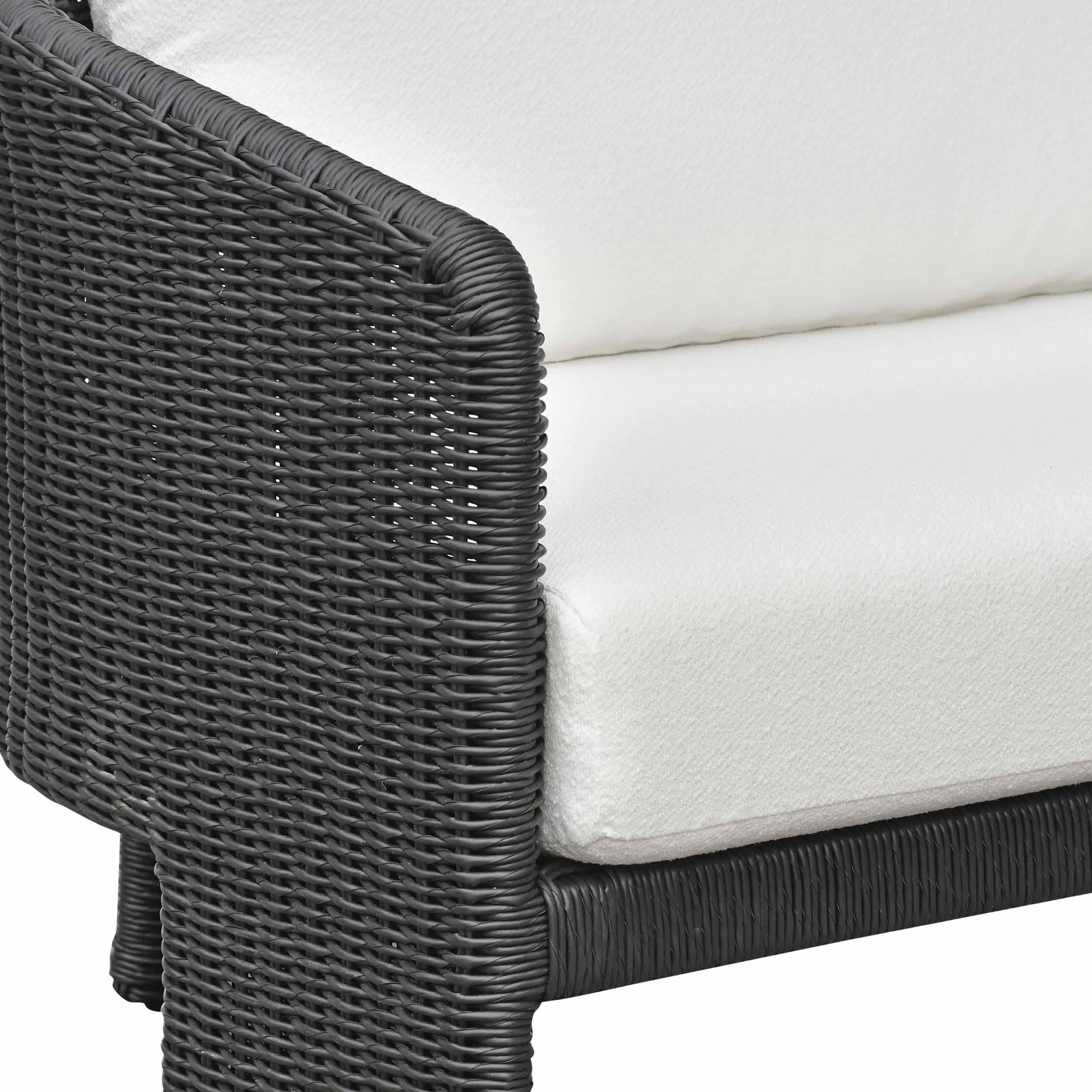 Alexa Outdoor Sofa, Black - Image 5