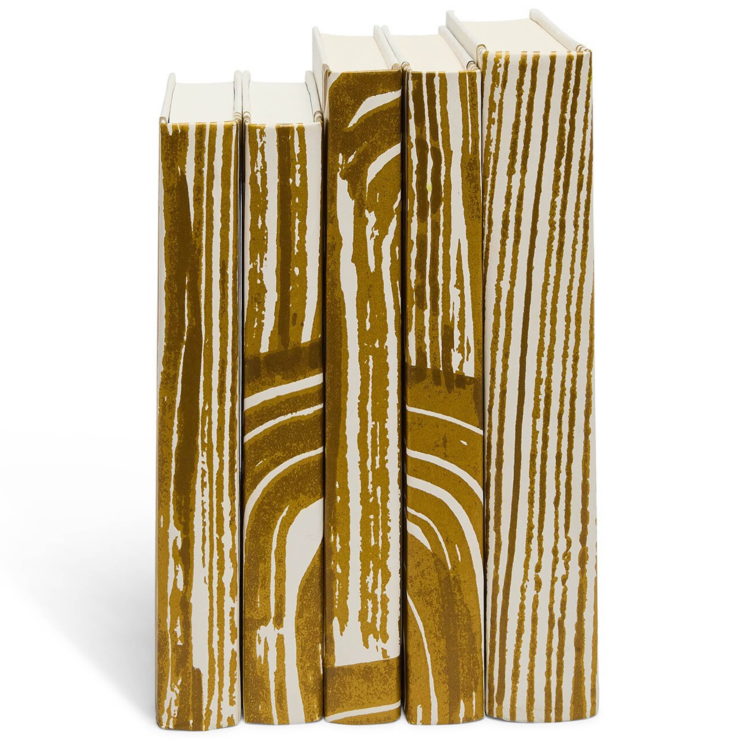 Alexandria Book Stack, Gold - Image 2