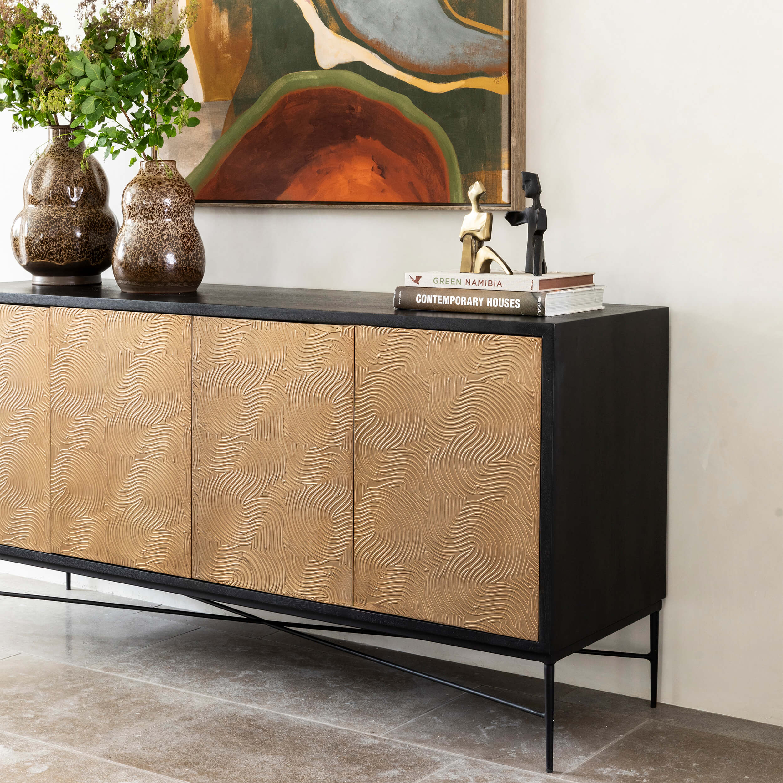Algarve Sideboard, Champagne Gold - Image 9