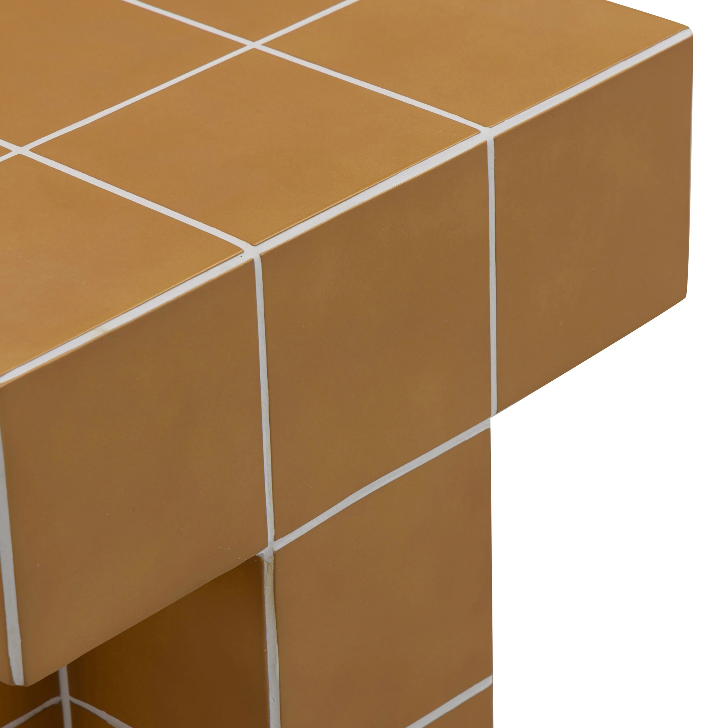 Alma Tile Side Table, Orange - Image 4