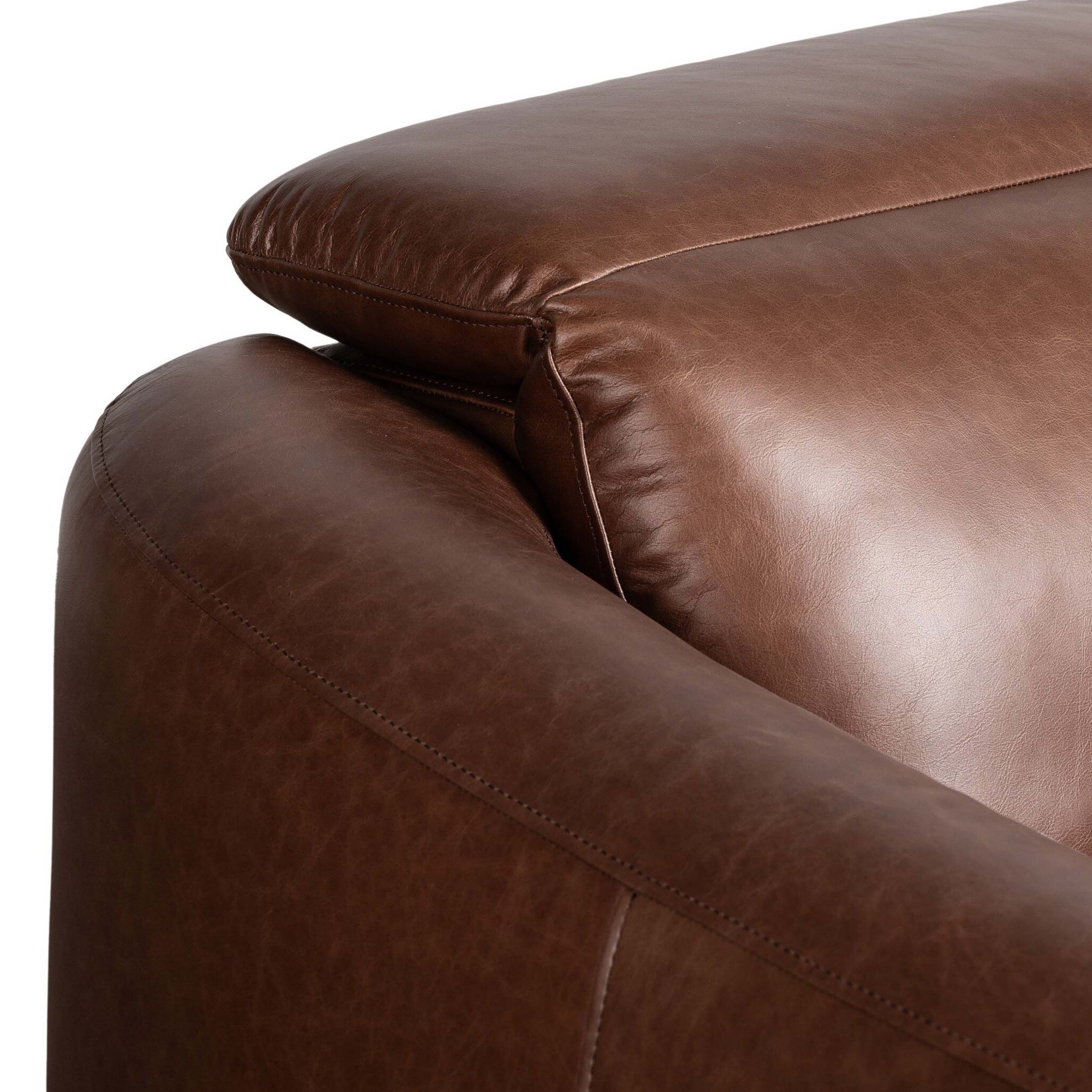 Alondra Leather Power Recliner 3 Piece Sectional, Sonoma Coco by Four Hands - Image 7