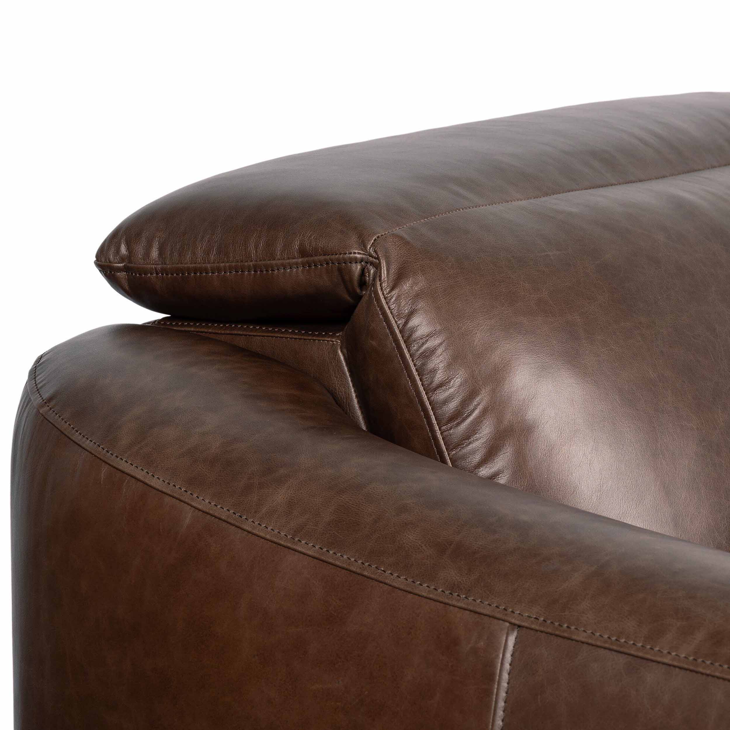 Alondra Leather Power Recliner, Sonoma Coco by Four Hands - Image 5