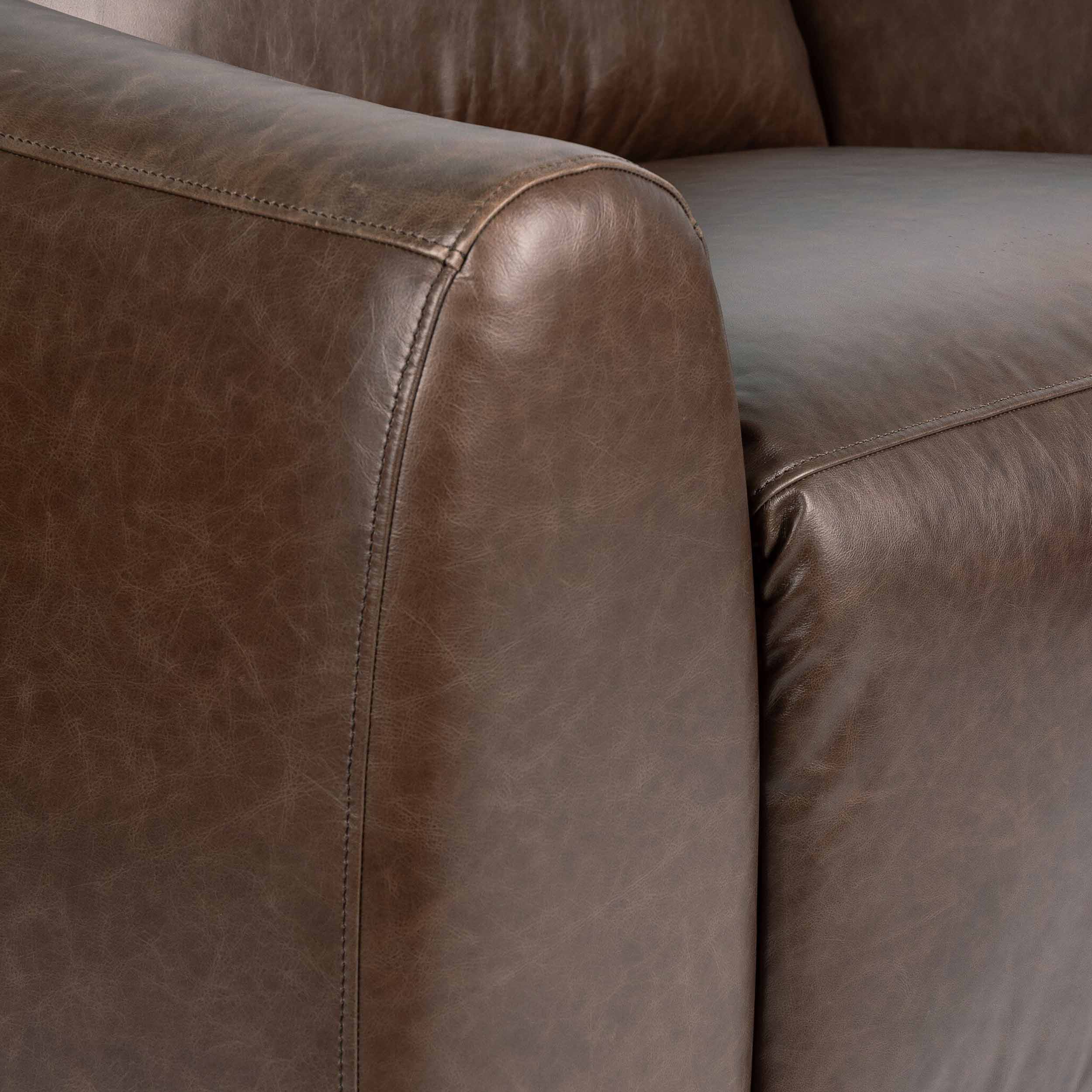 Alondra Leather Power Recliner, Sonoma Coco by Four Hands - Image 6