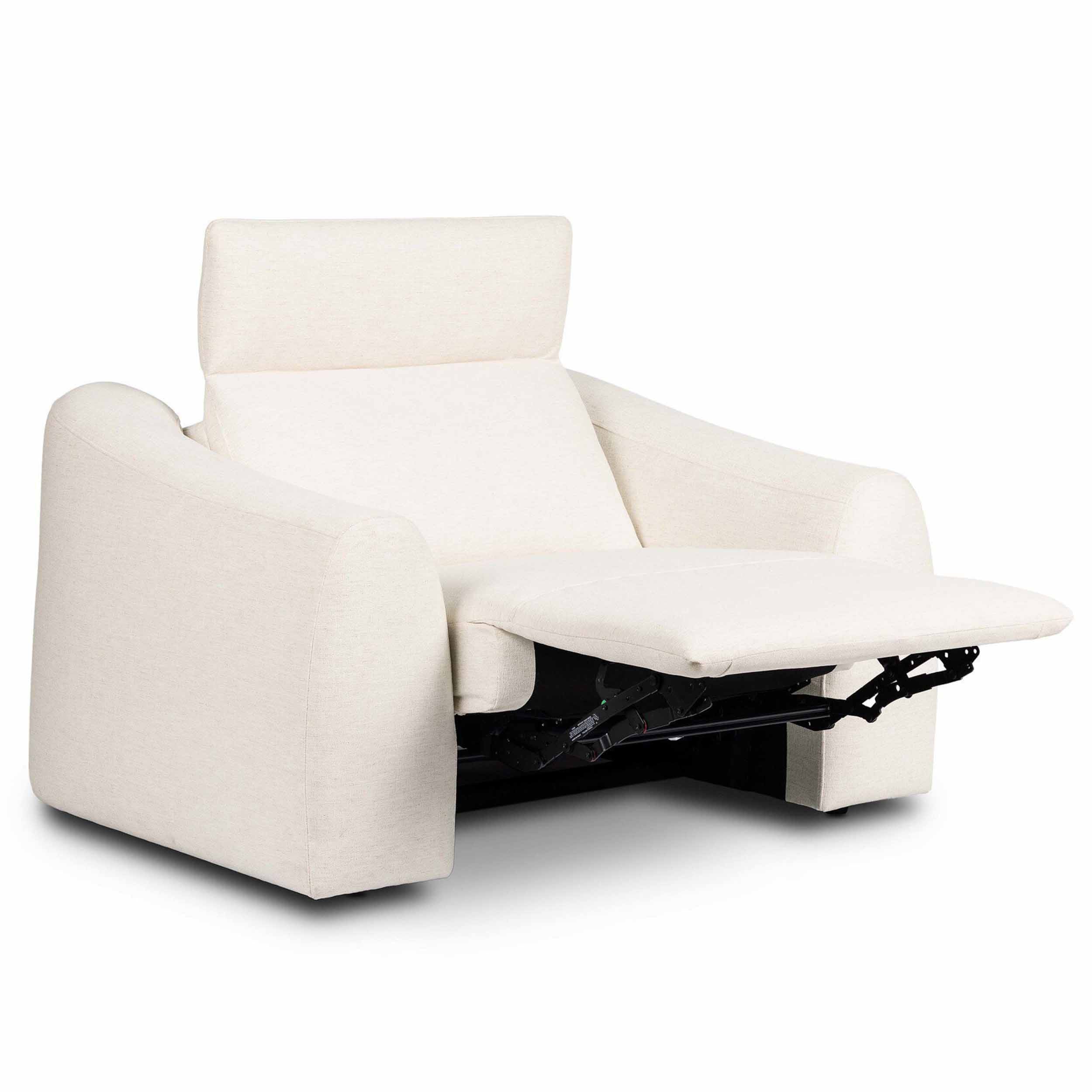 Alondra Power Recliner, Nomad Snow by Four Hands - Image 7