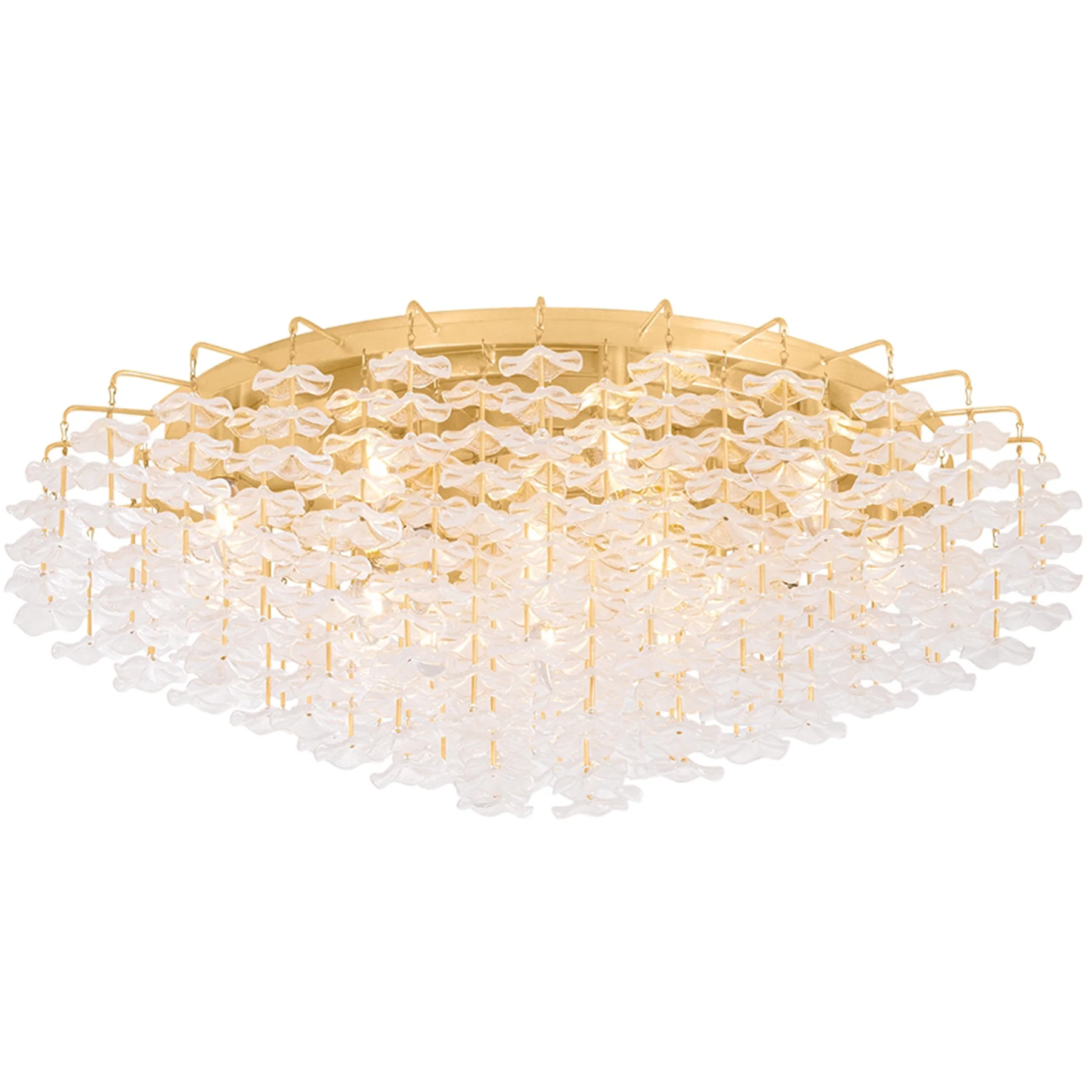 Alsace 36" Semi Flush, Vintage Gold Leaf - Image 3