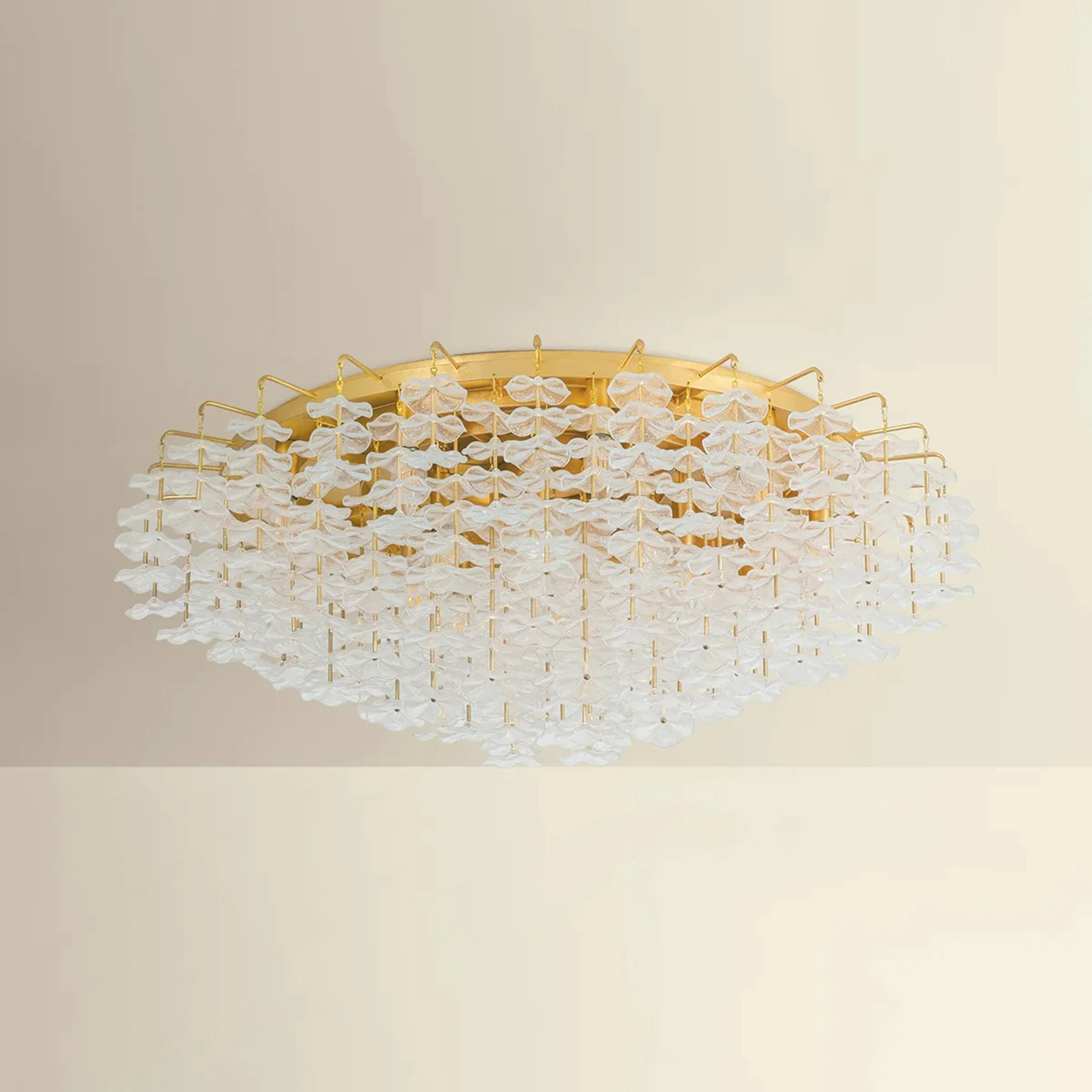 Alsace 36" Semi Flush, Vintage Gold Leaf - Image 4